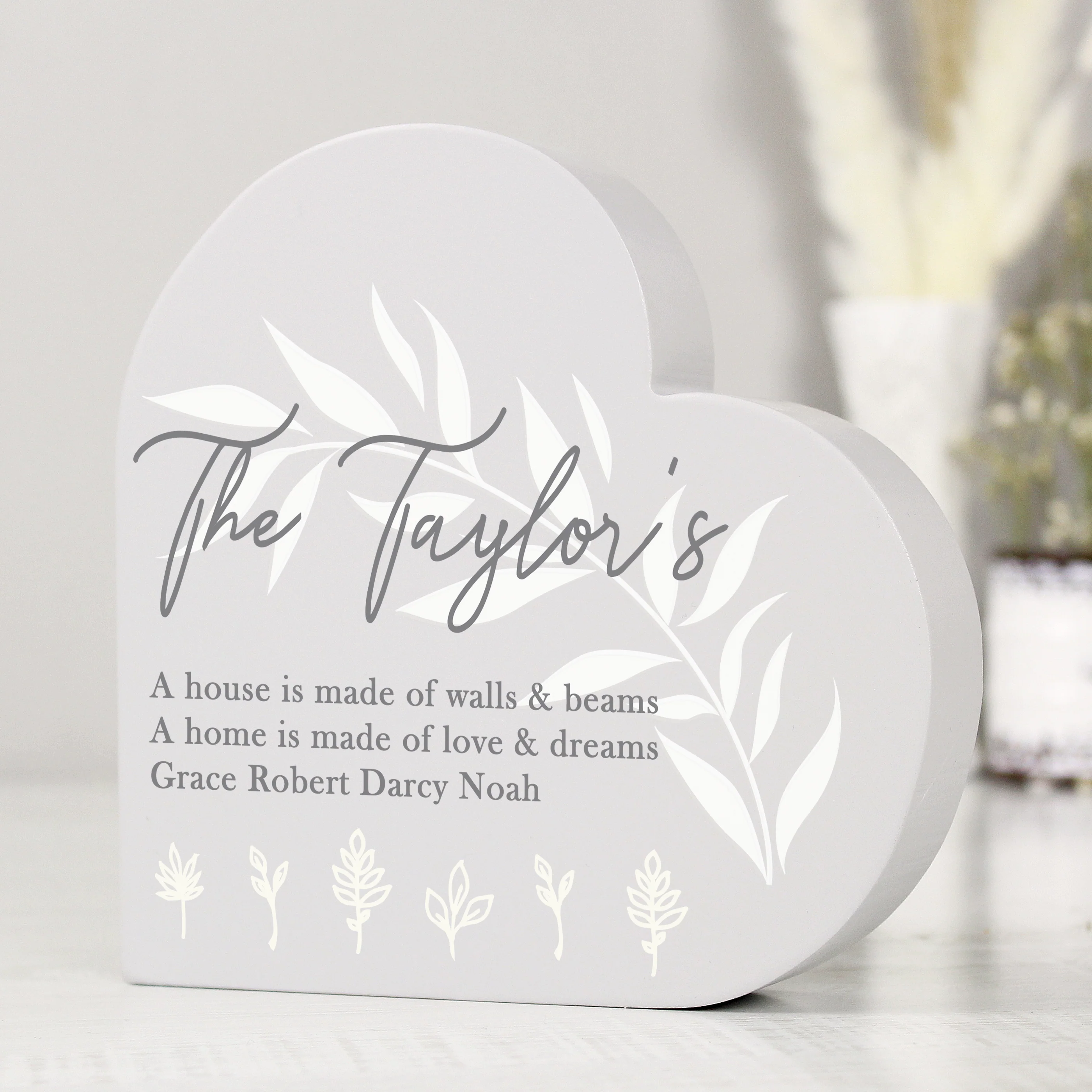 Personalised Wooden Heart Ornament - Image 4