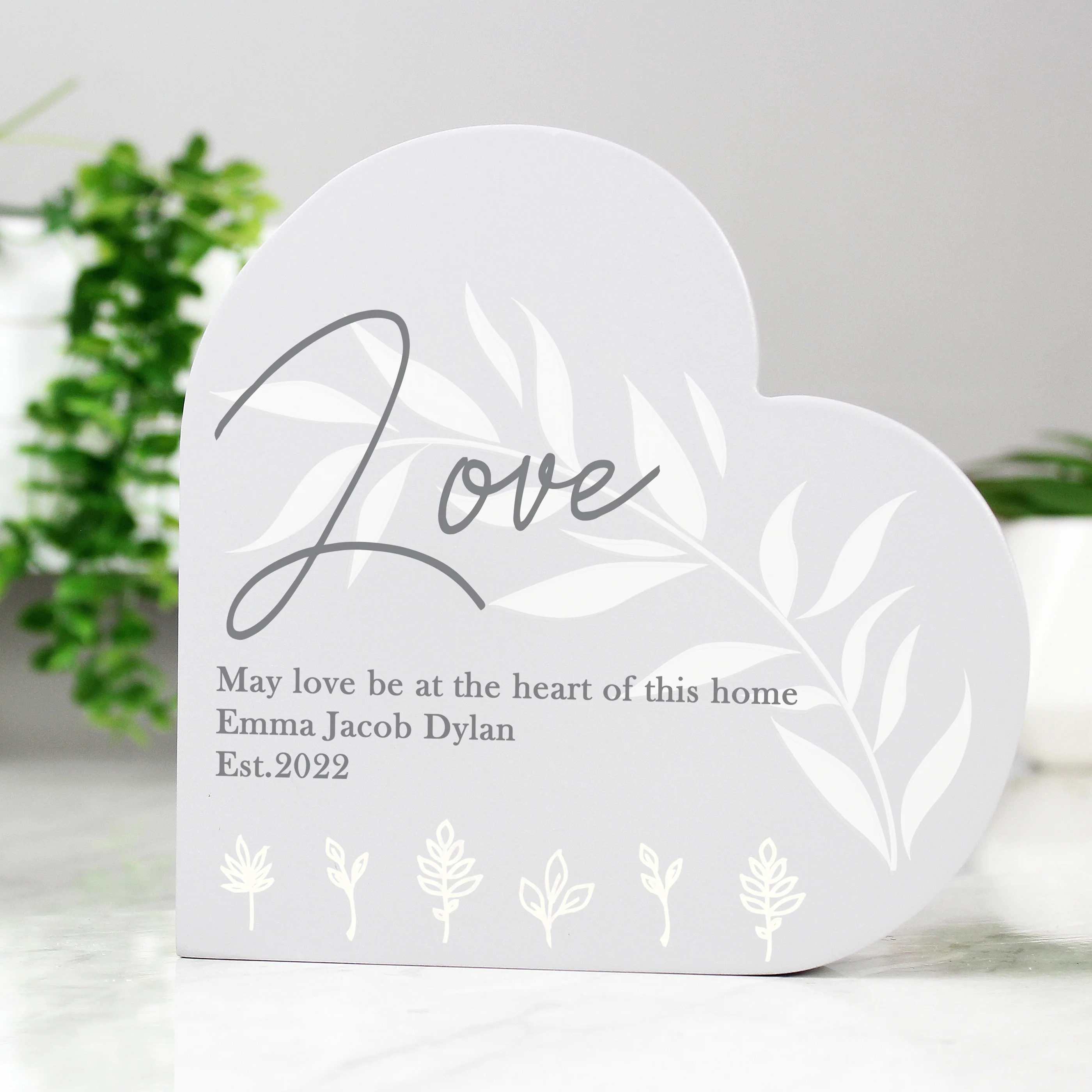 Personalised Wooden Heart Ornament - Image 7