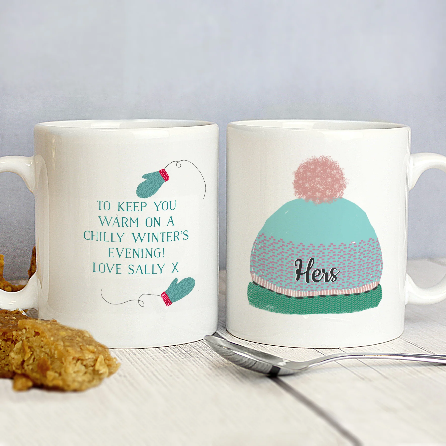 Personalised Woolly Hats Mug Set - Image 4