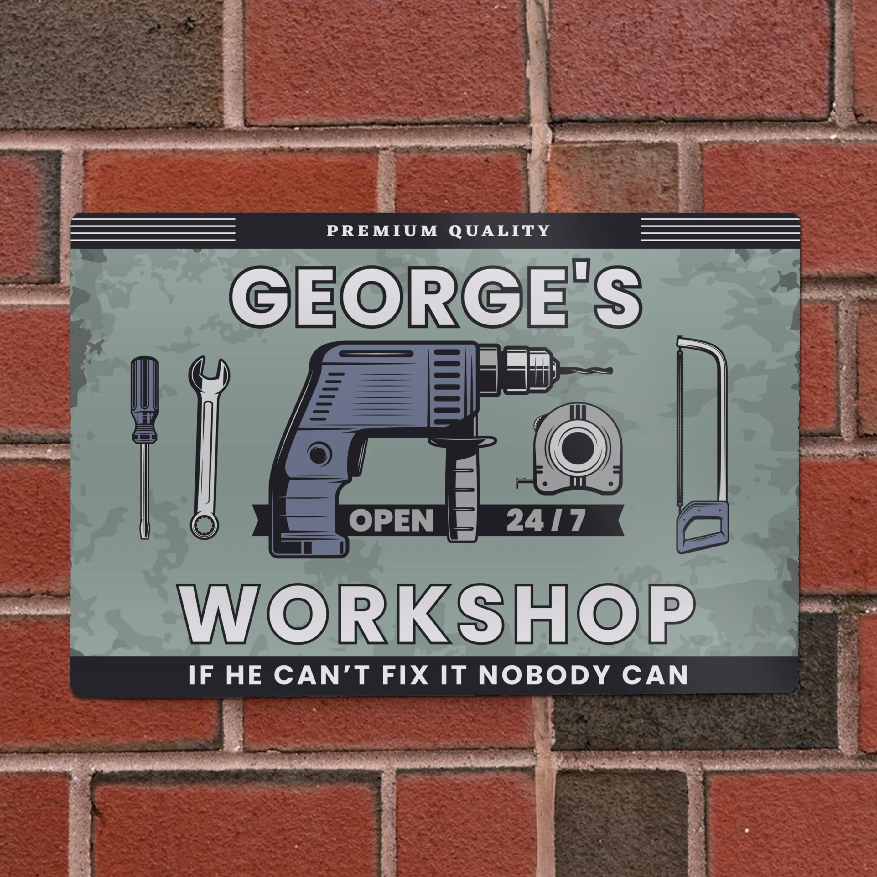 Personalised Workshop Metal Sign - Image 2