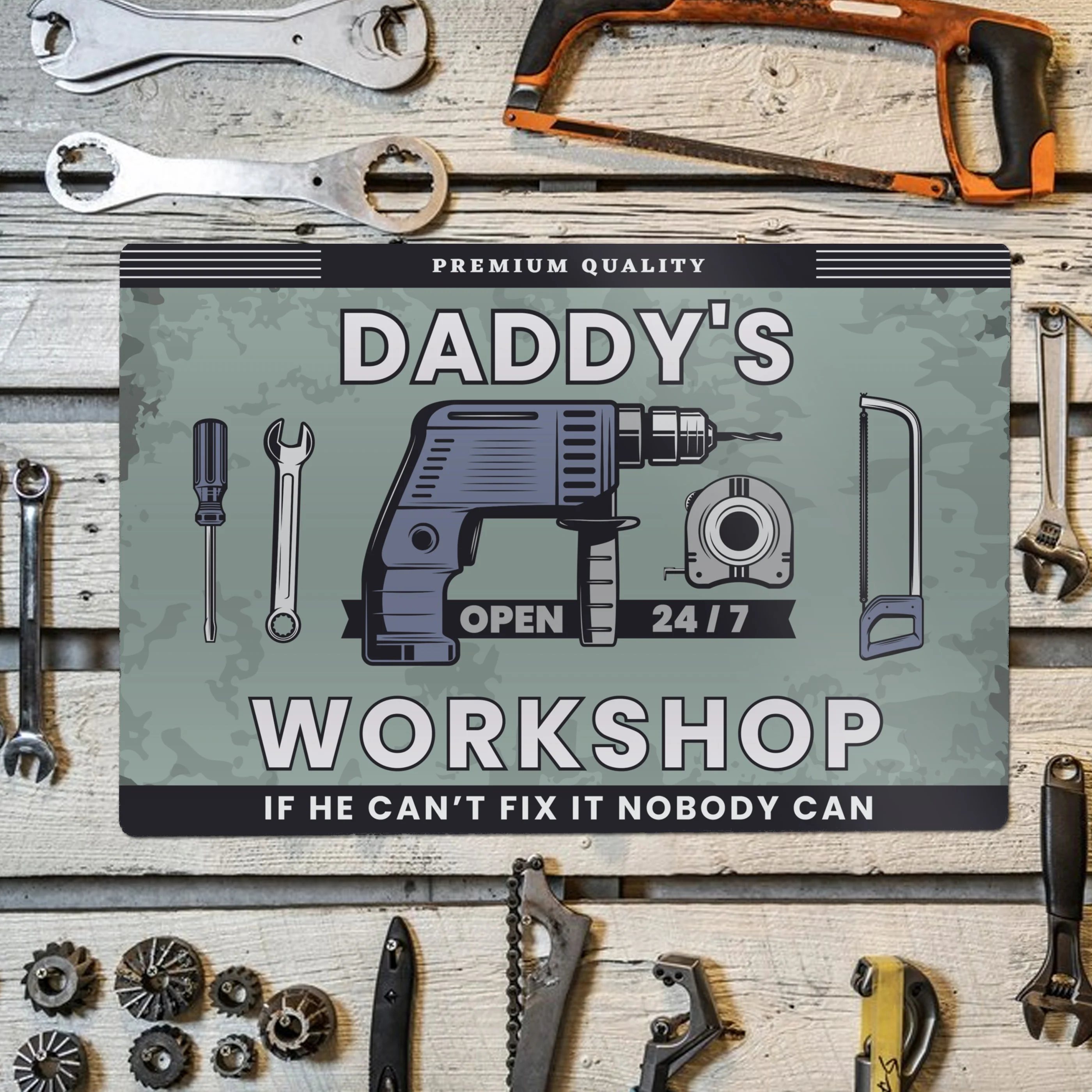 Personalised Workshop Metal Sign - Image 4