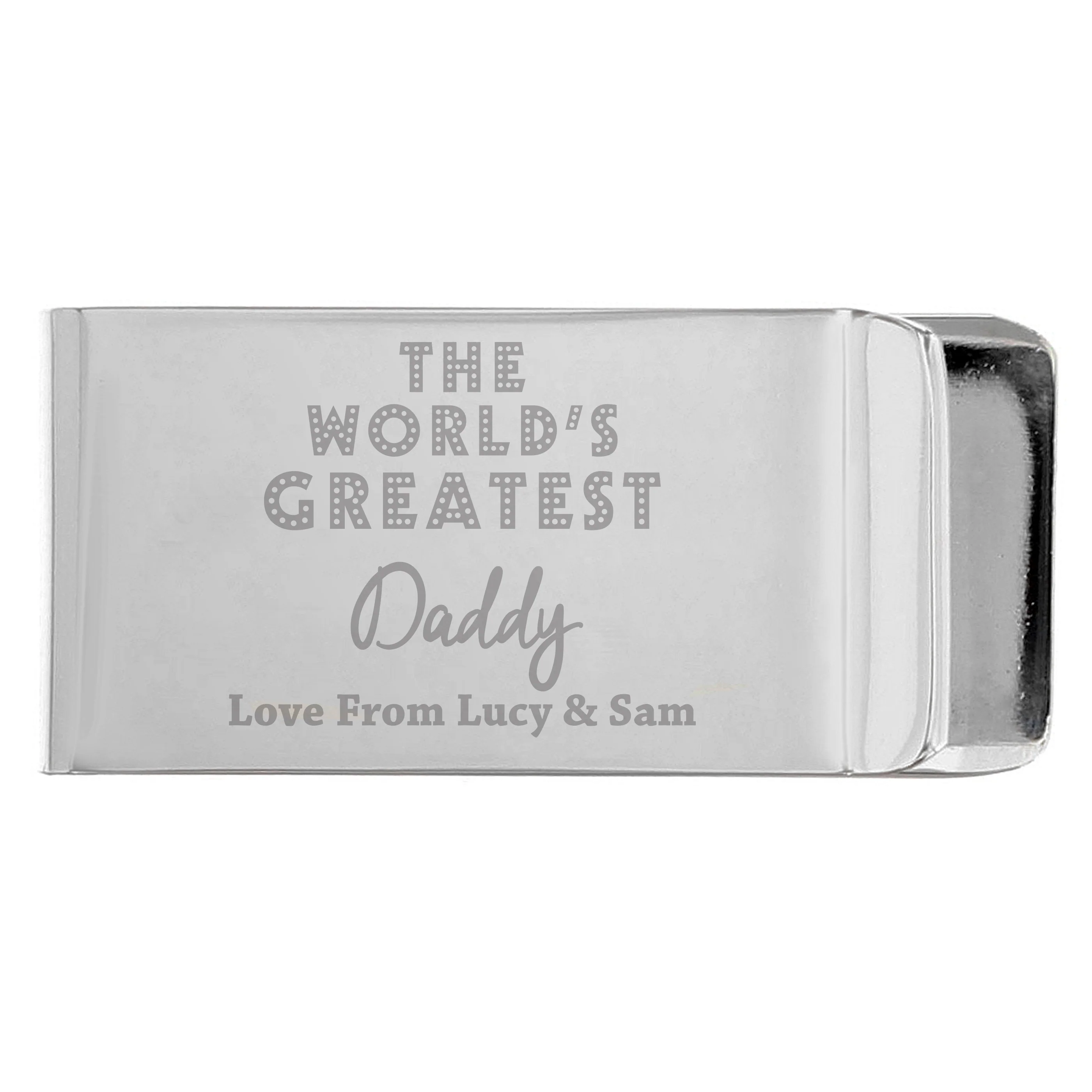 Personalised 'World's Greatest' Money Clip - Image 2