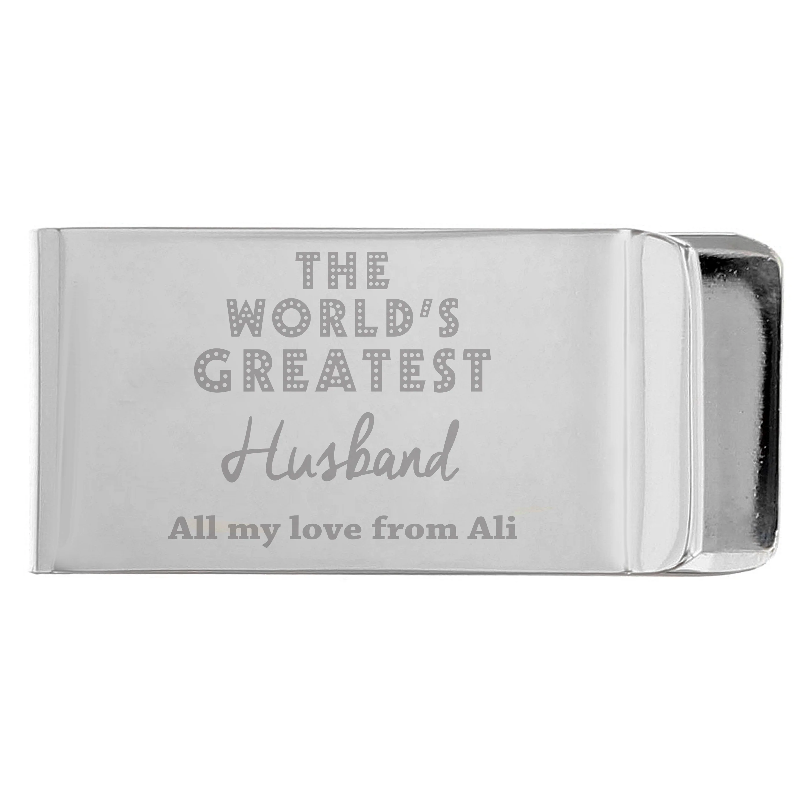 Personalised 'World's Greatest' Money Clip - Image 5