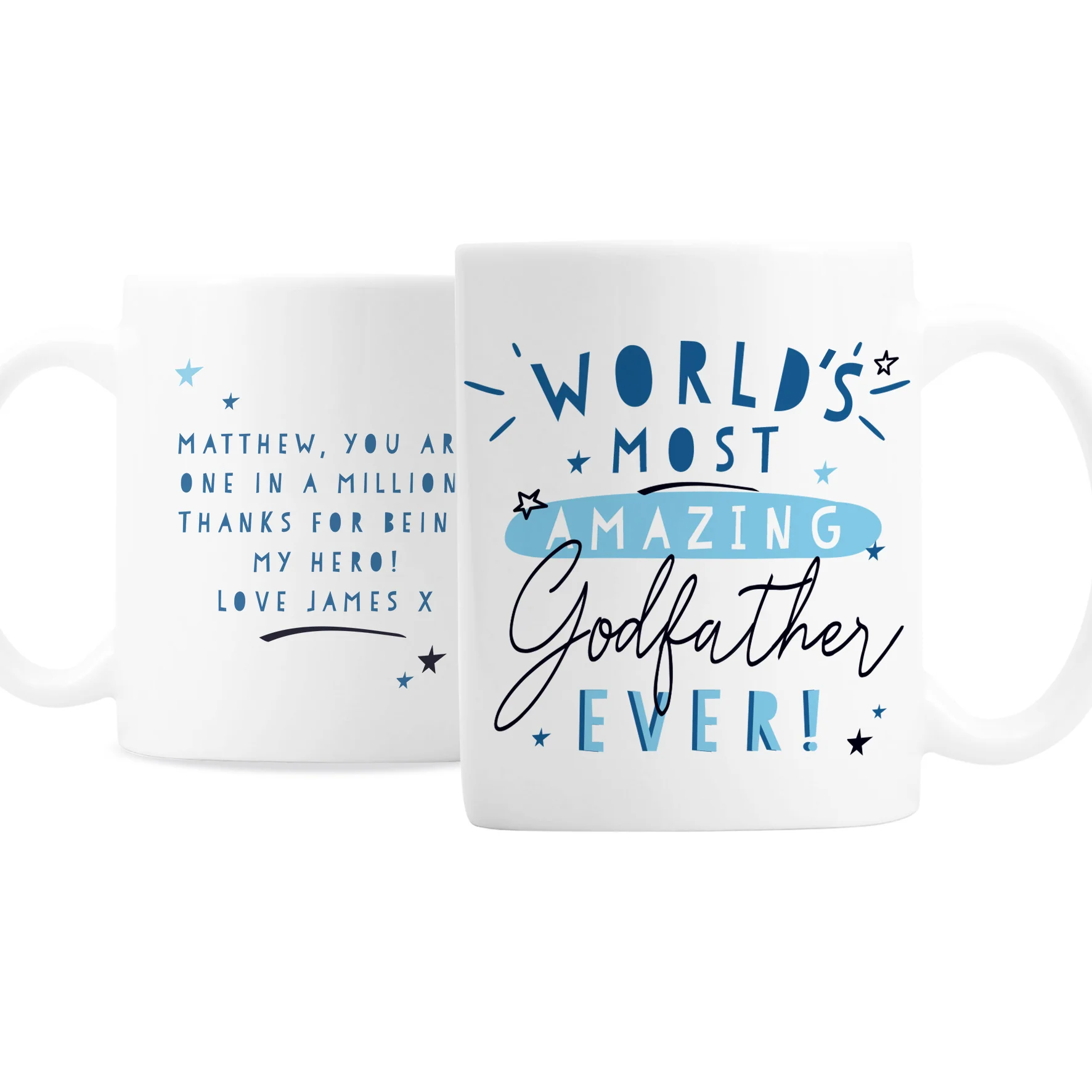 Personalised World's Most Amazing Godfather Mug - Image 4