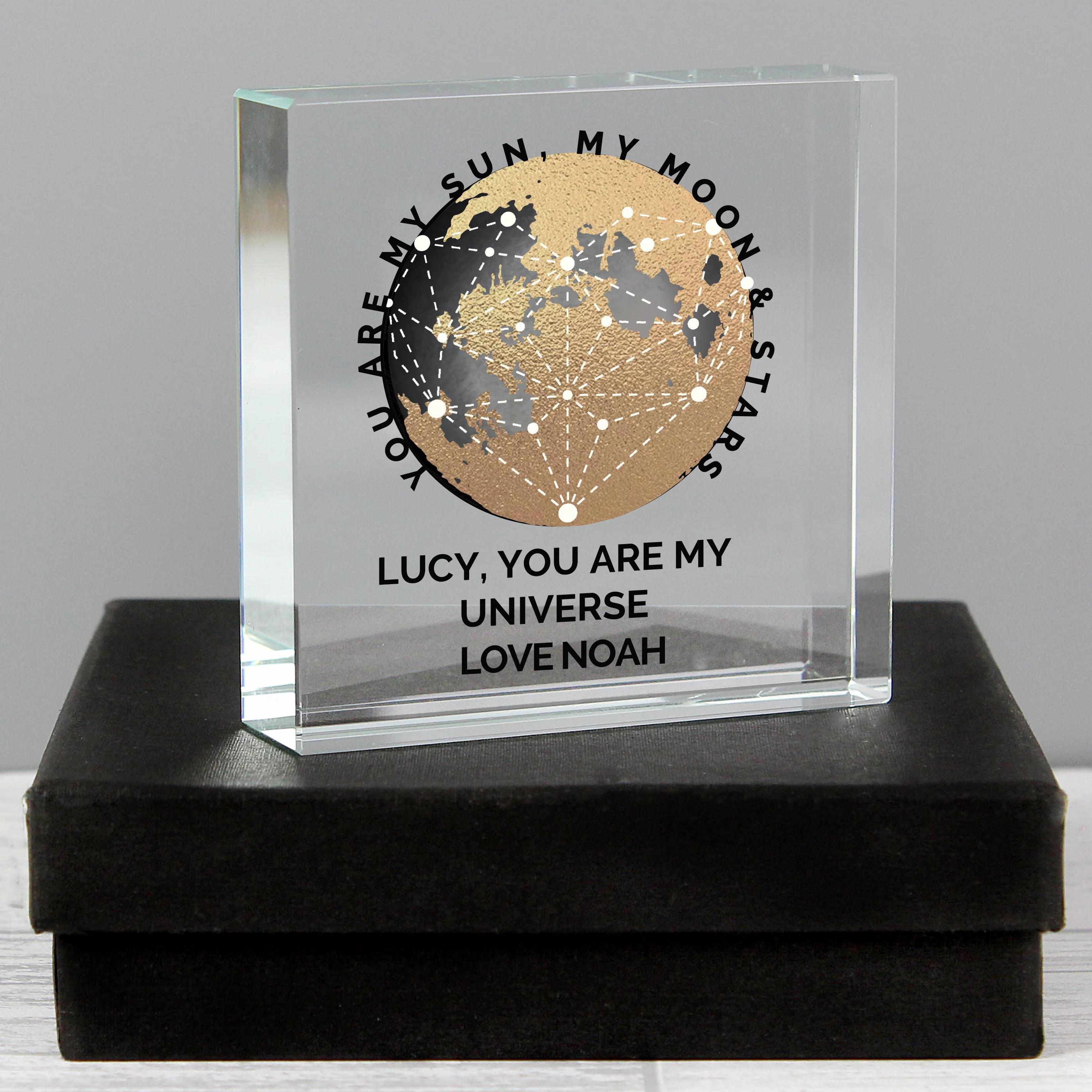 Personalised You Are My Sun My Moon Crystal Token - Image 4