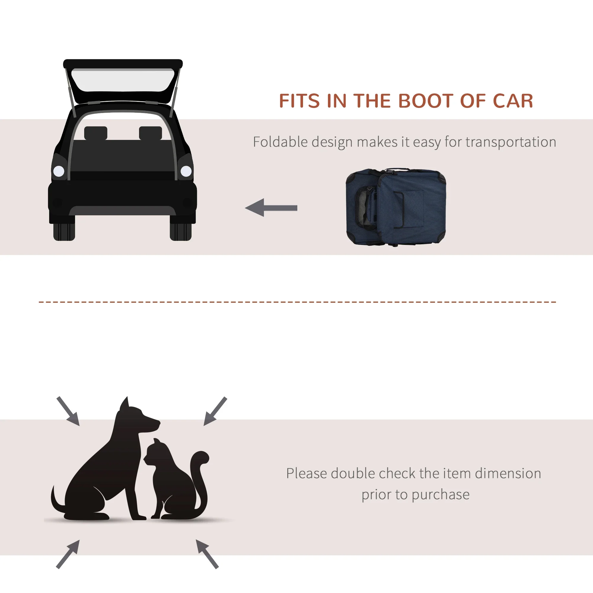 Pet Carrier Bag - Foldable Pet Carrier for Small and Miniature Dogs - Image 5