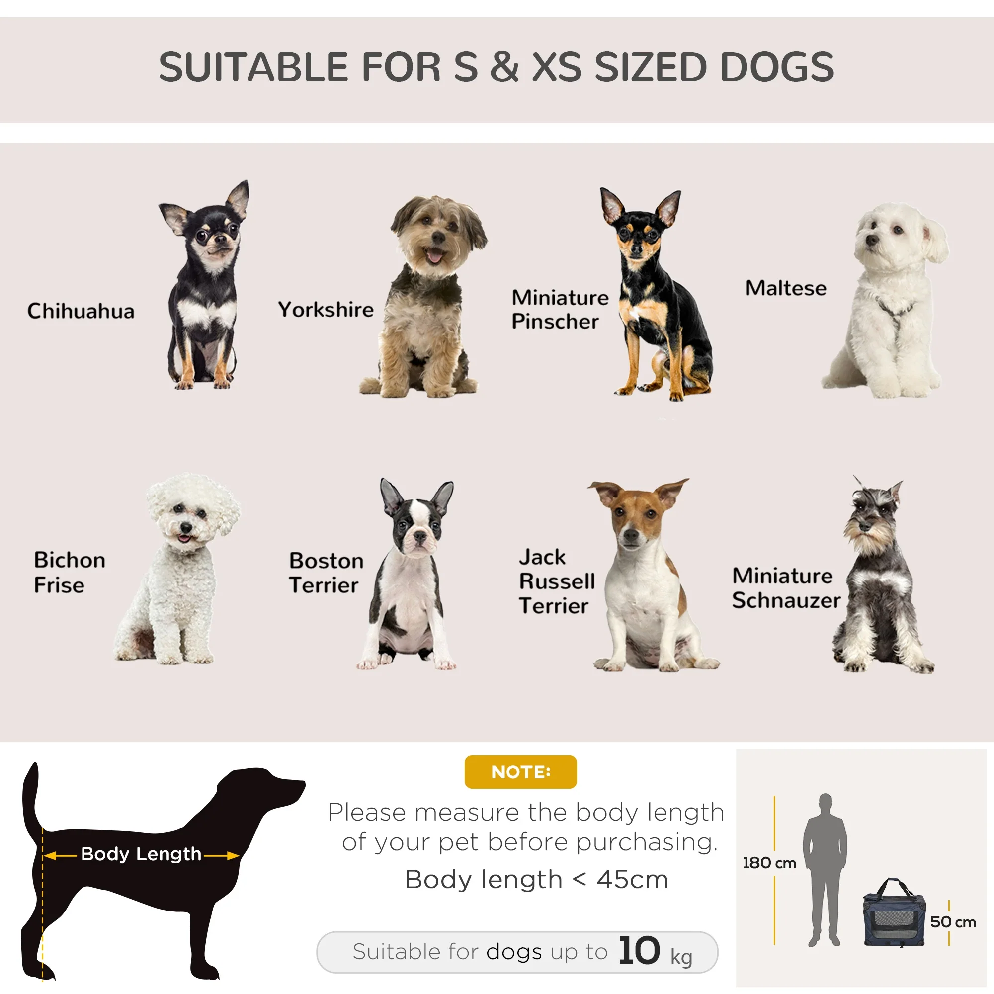 Pet Carrier Bag - Foldable Pet Carrier for Small and Miniature Dogs - Image 6
