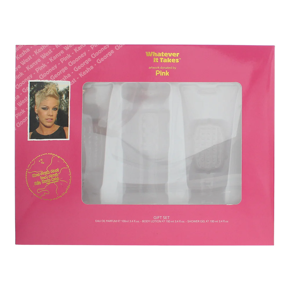 Pink Whatever It Takes 3 Piece Gift Set: Eau De Parfum 100ml - Body Lotion 100ml - Image 3