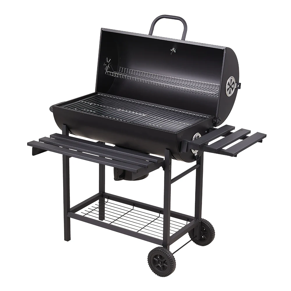 Portable Barrel Charcoal BBQ Grill