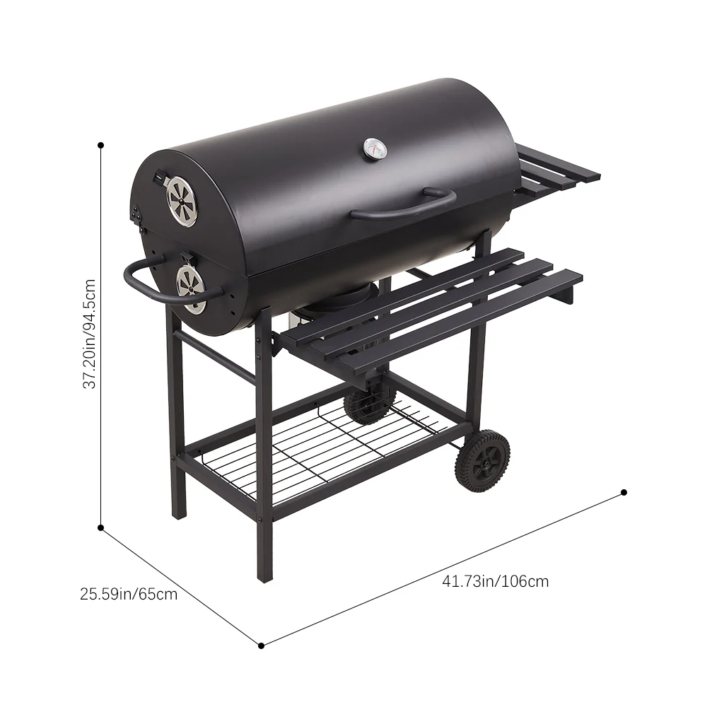 Portable Barrel Charcoal BBQ Grill - Image 7