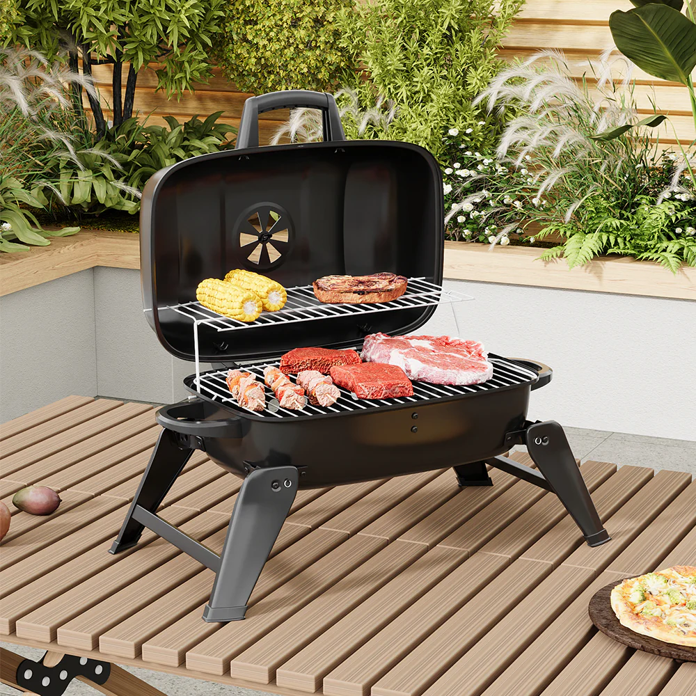 Portable Charcoal Grill BBQ for Outdoor Patio - Image 2
