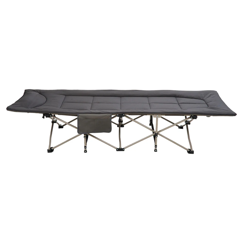 Portable Folding Camping Cot Camping bed with Headrest - Image 4