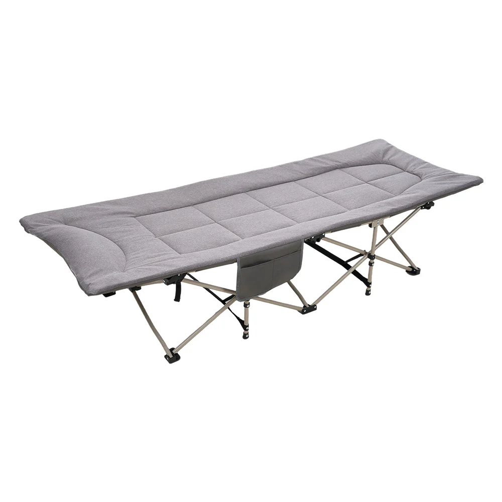 Portable Folding Camping Cot Camping bed with Headrest - Image 4