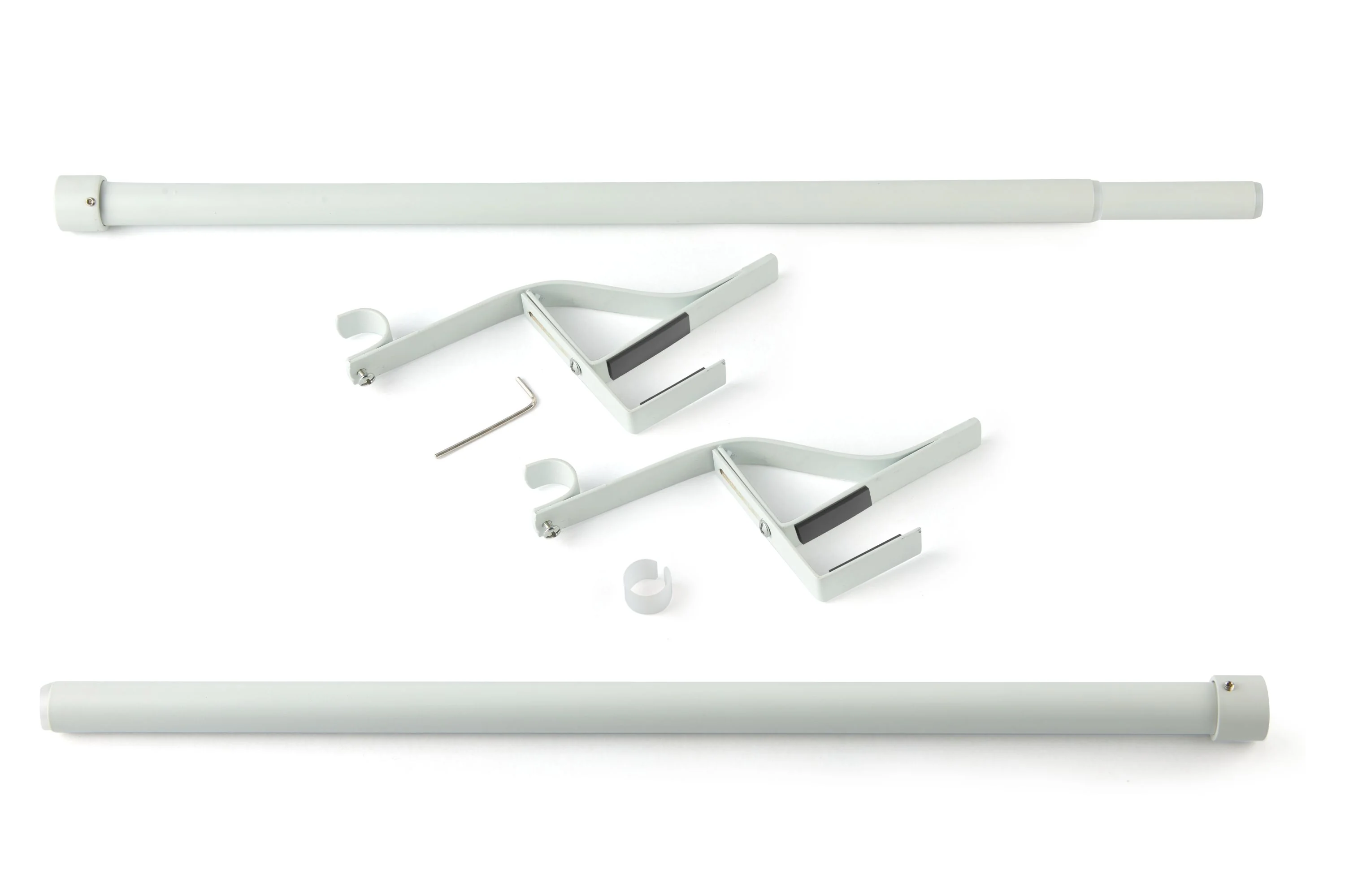 PortePole - Extendable Door Curtain Pole In White - Image 2