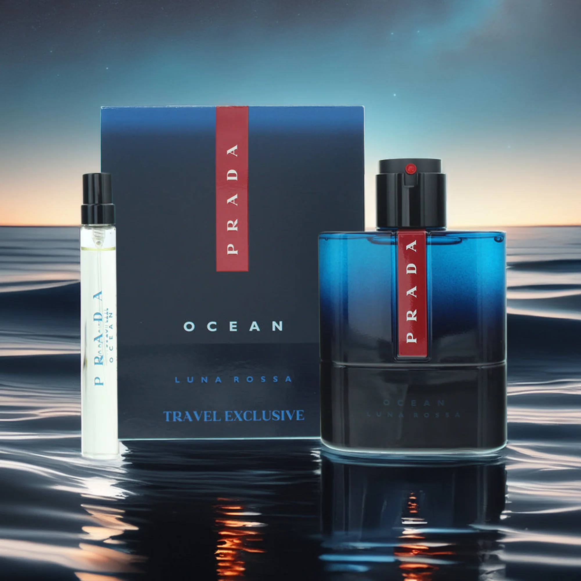 Prada Luna Rossa Ocean 2 Piece Gift Set: Eau de Toilette 100ml - Image 3
