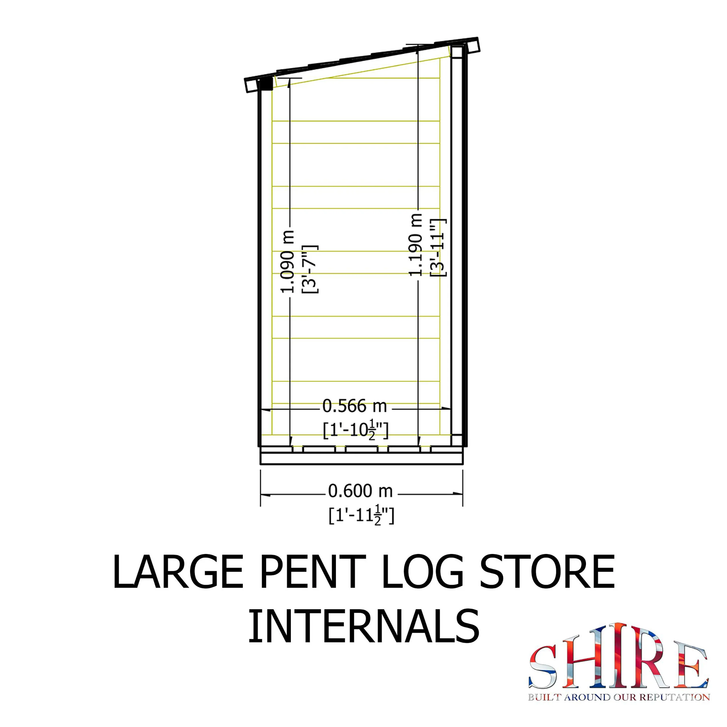 Pressure Treated Log Store - Image 8