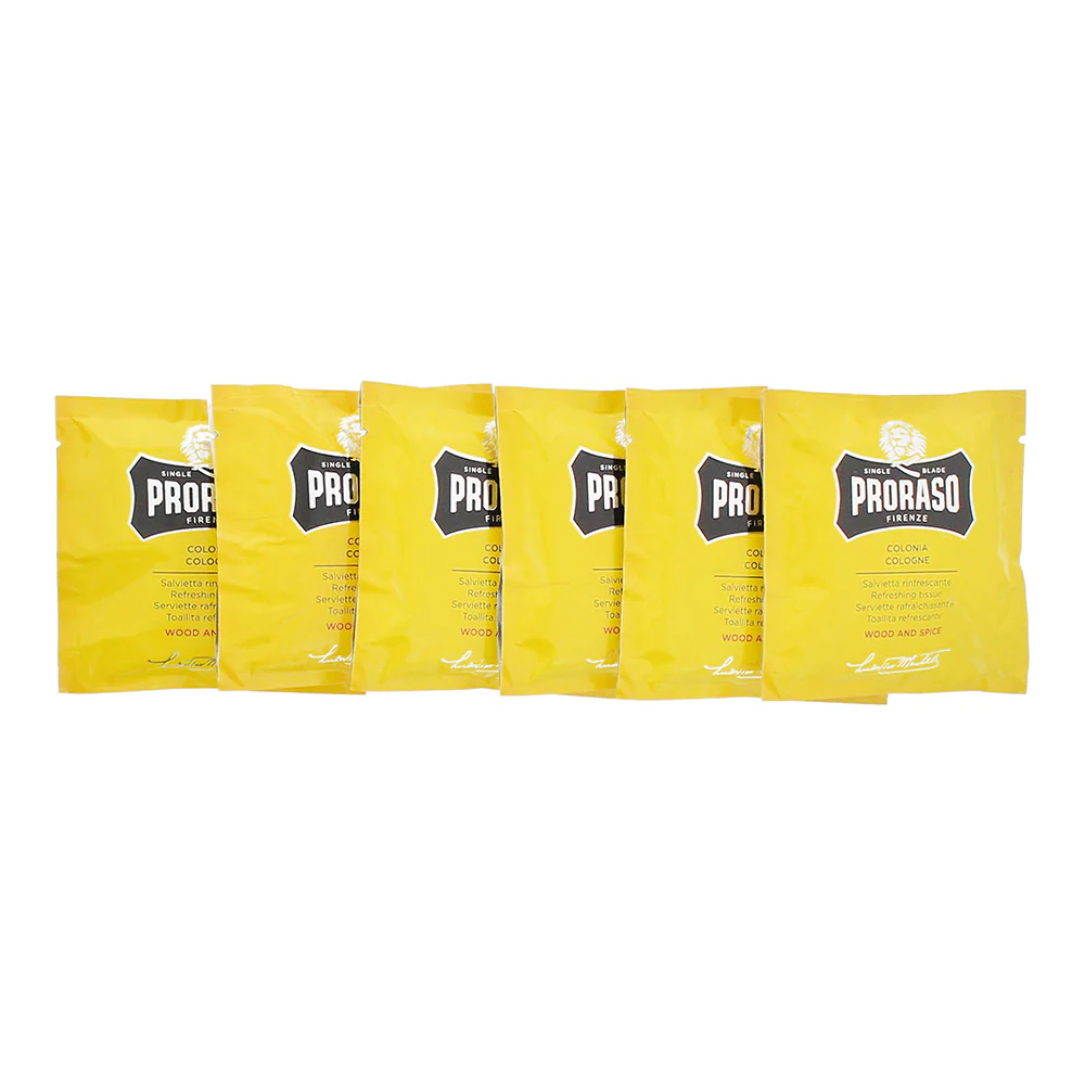 Proraso Wood And Spice Refreshing Tissues 6pcs - Image 3
