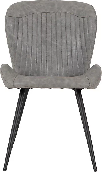 QUEBEC DINING CHAIR (X4 PER BOX) - GREY PU - Image 2