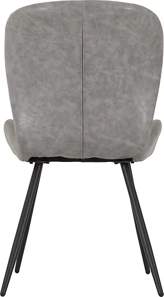 QUEBEC DINING CHAIR (X4 PER BOX) - GREY PU - Image 4