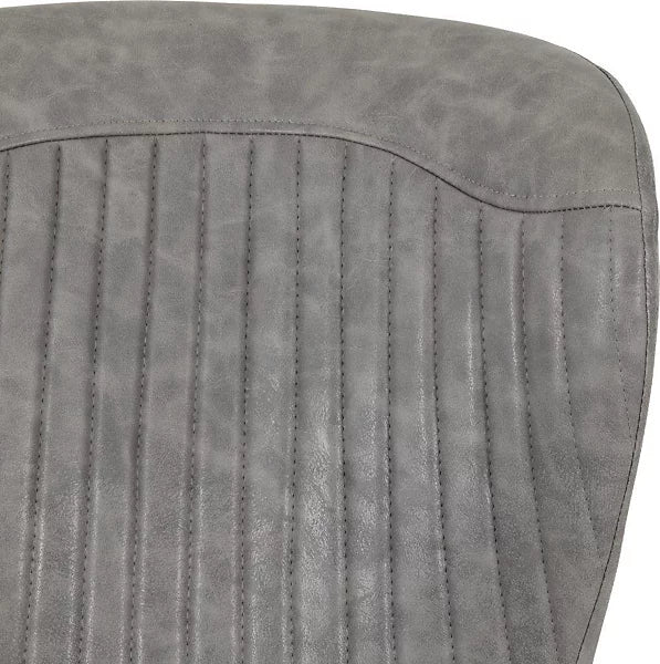 QUEBEC DINING CHAIR (X4 PER BOX) - GREY PU - Image 5