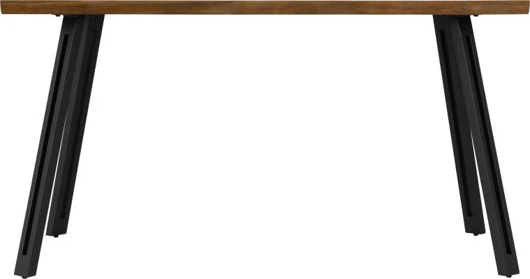 QUEBEC WAVE EDGE DINING TABLE - MEDIUM OAK EFFECT - Image 2