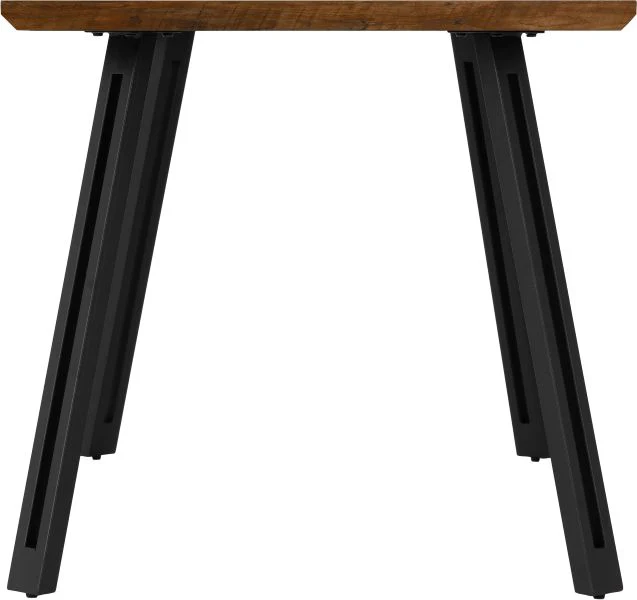 QUEBEC WAVE EDGE DINING TABLE - MEDIUM OAK EFFECT - Image 3