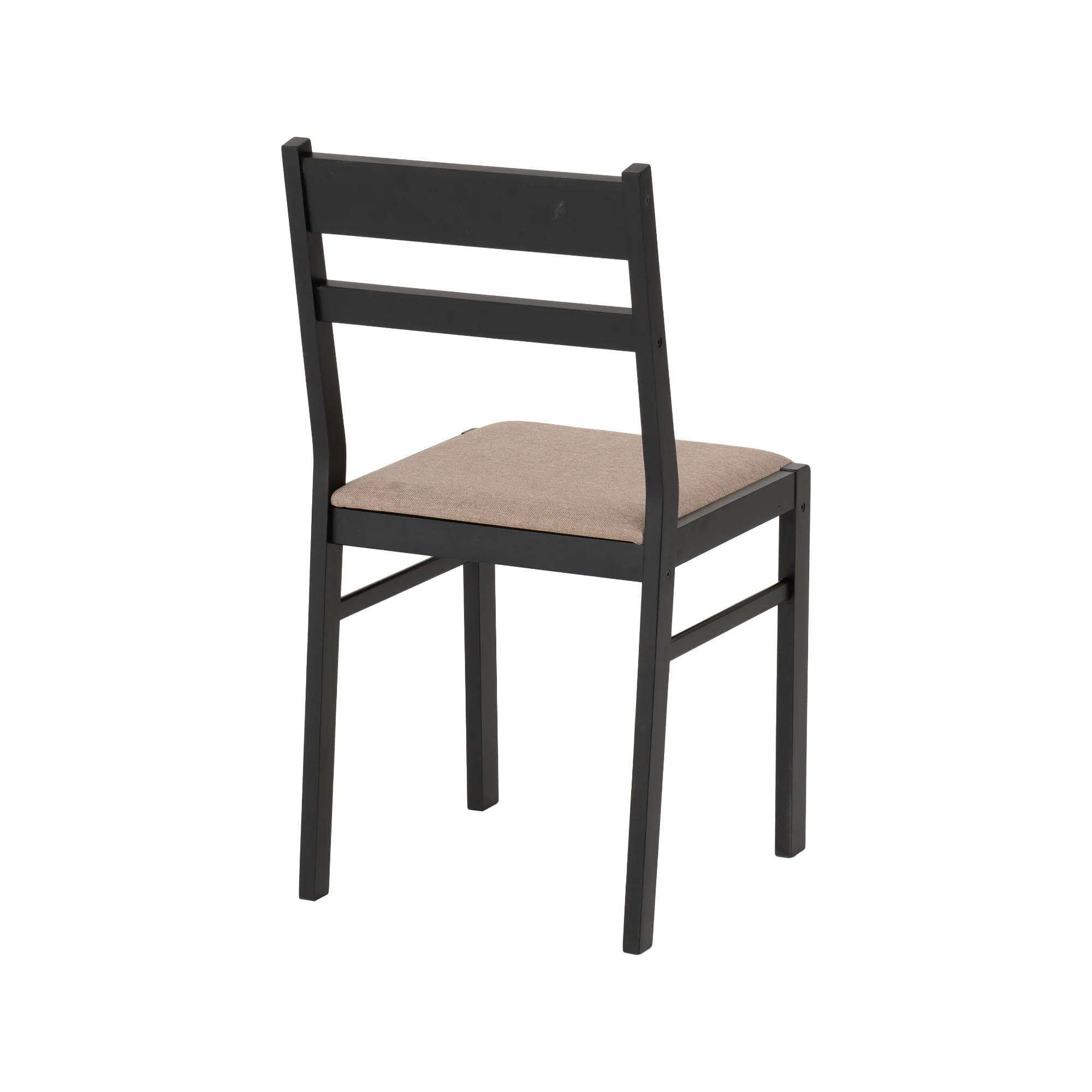 RADLEY 1+4 DINING SET - BLACK/OAK EFFECT/OAT FABRIC - Image 7