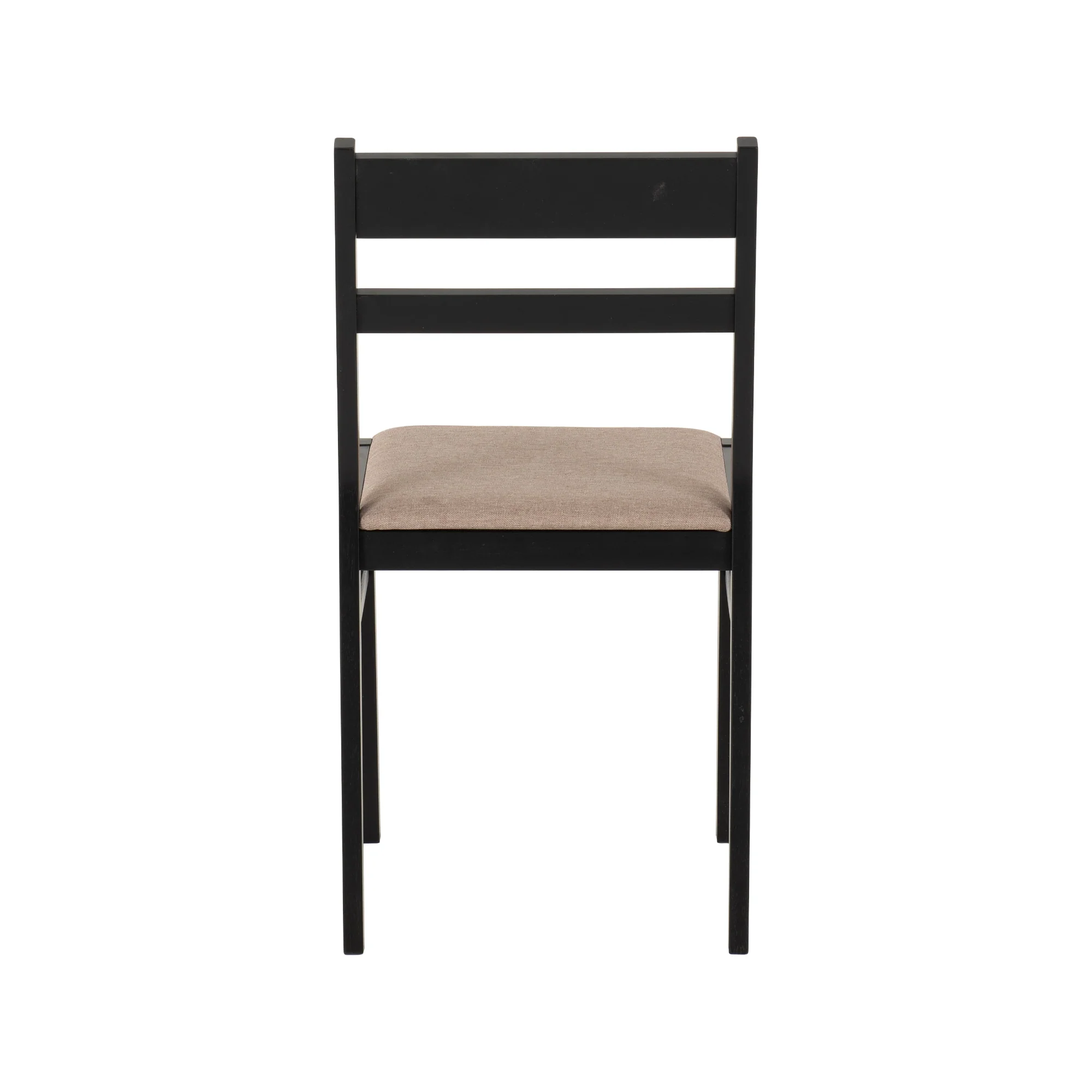 RADLEY 1+4 DINING SET - BLACK/OAK EFFECT/OAT FABRIC - Image 8