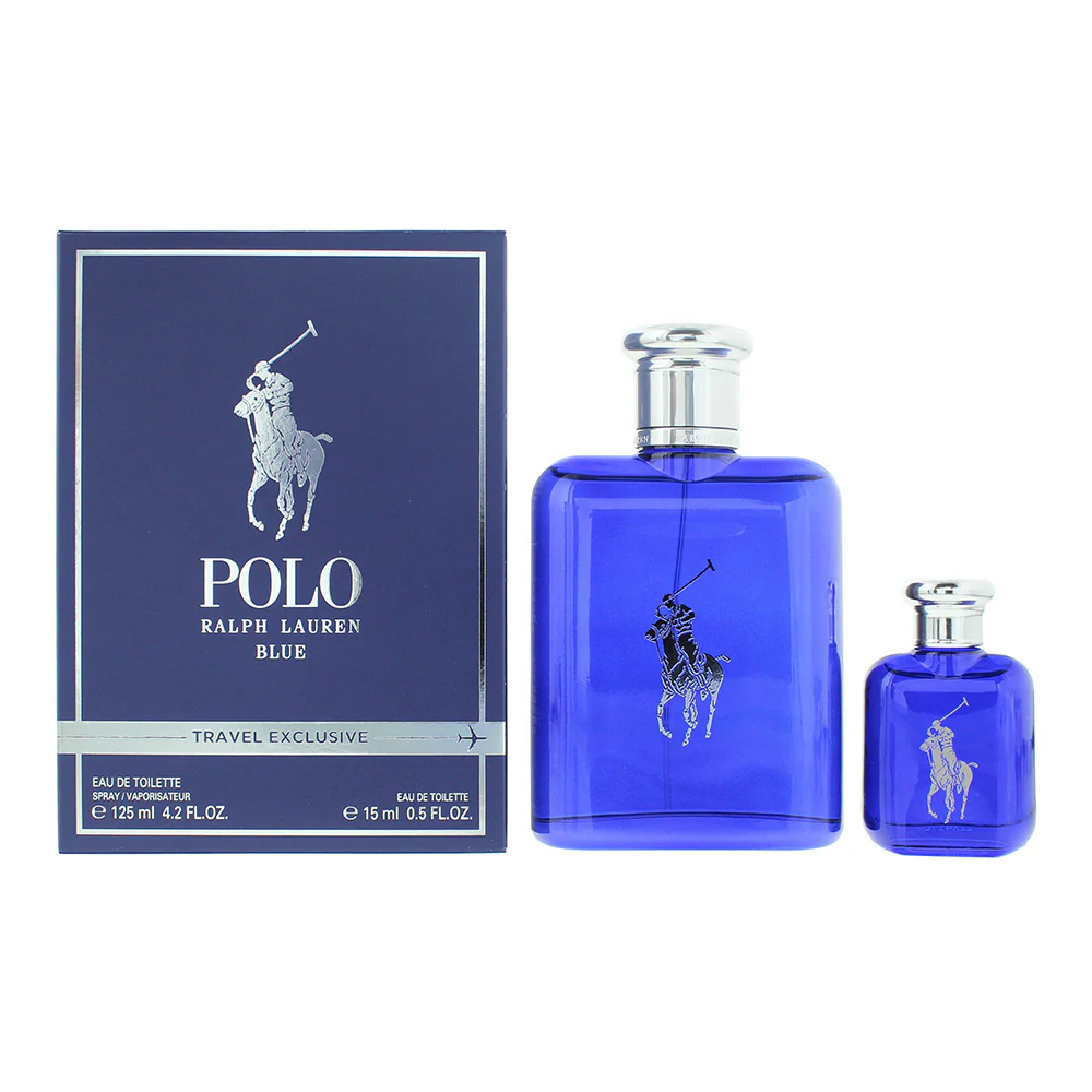 Ralph Lauren Polo Blue 2 Piece Gift Set: Eau De Toilette 125ml - Eau De Toilette 15ml