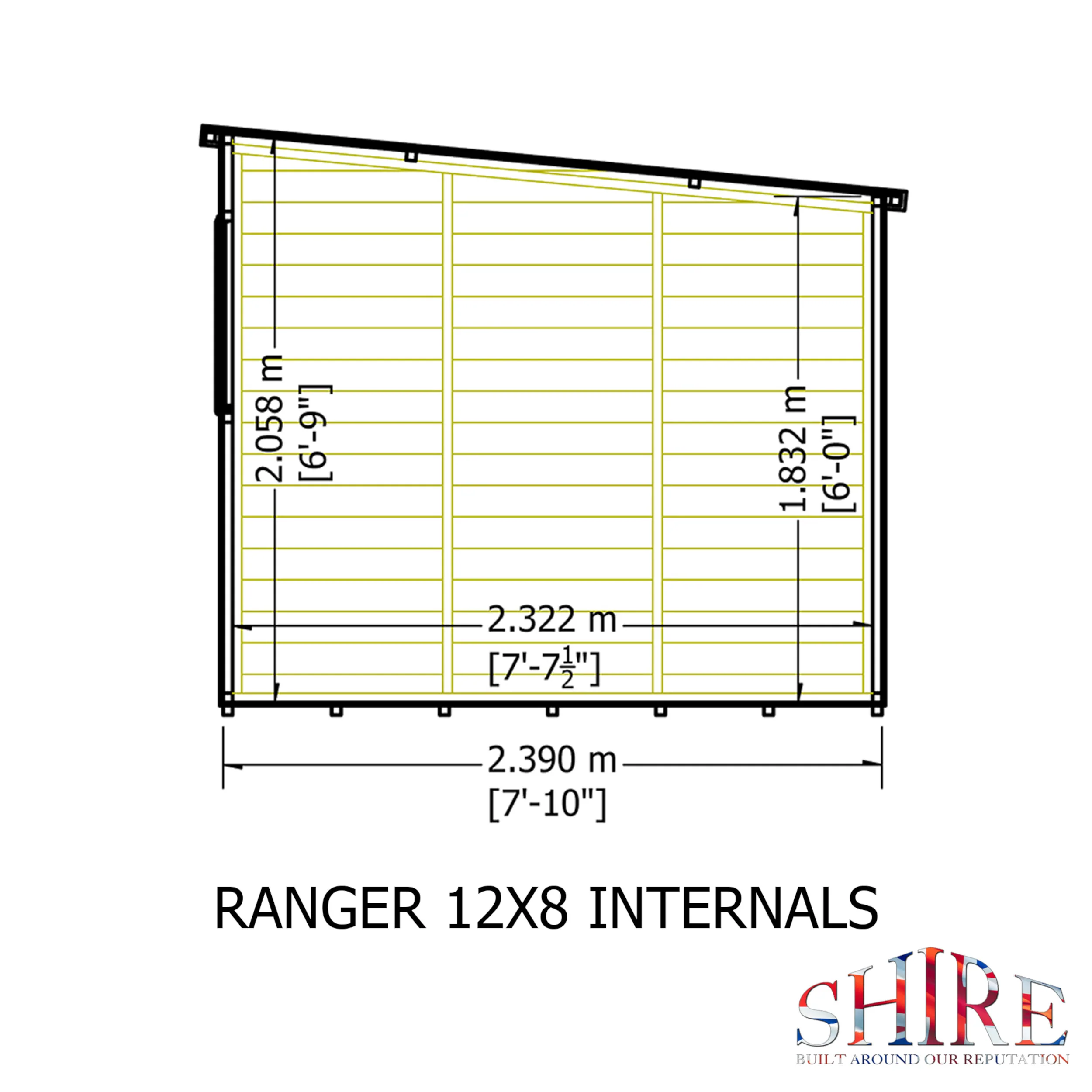 Ranger Pent Shiplap Shed - Image 10