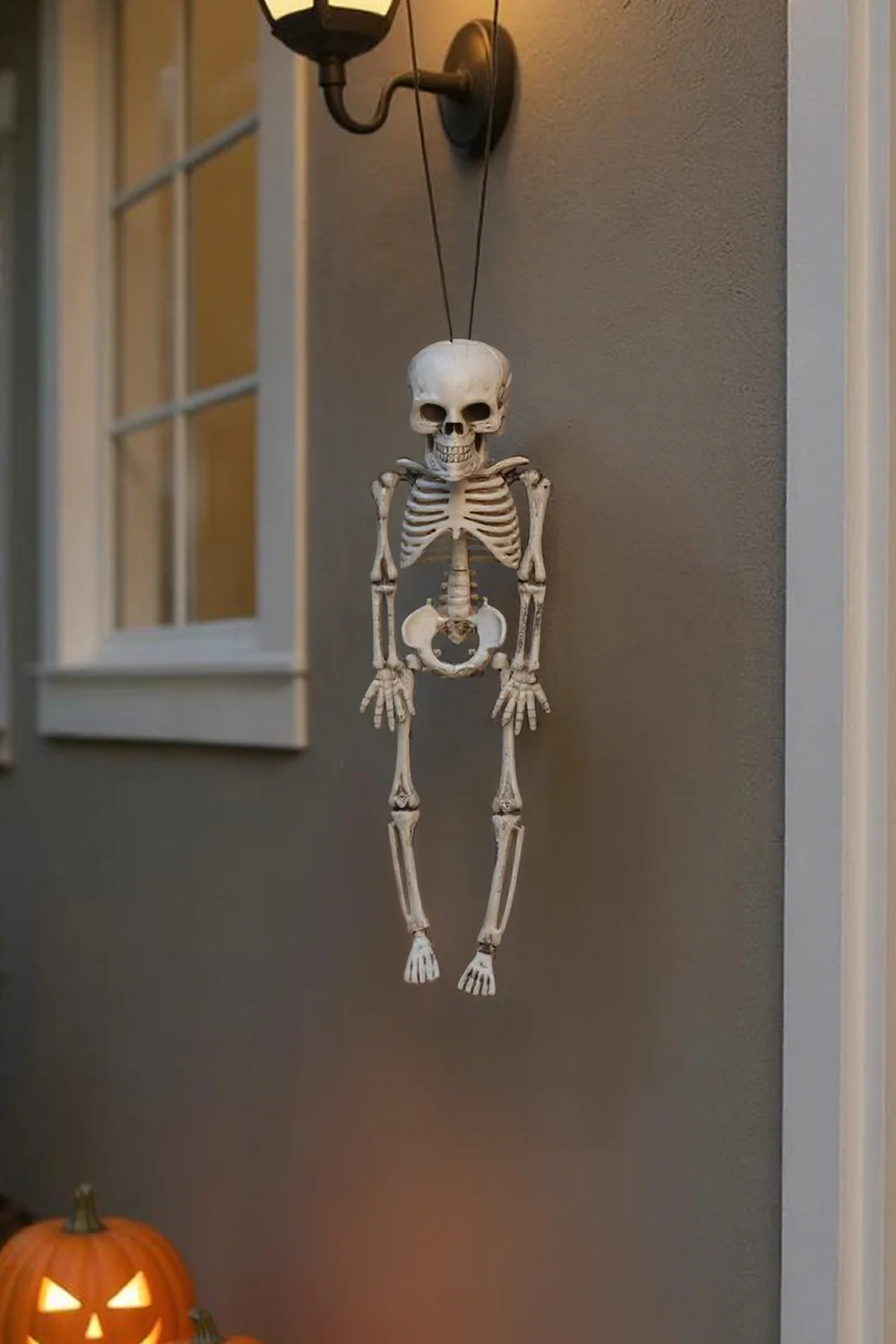Realistic Posable Hanging Skeleton For Halloween