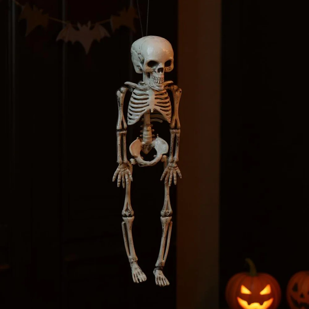 Realistic Posable Hanging Skeleton For Halloween - Image 11