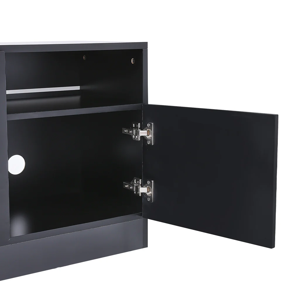 Recessed Electric Fireplace TV Stand With Closed Storage - Image 9