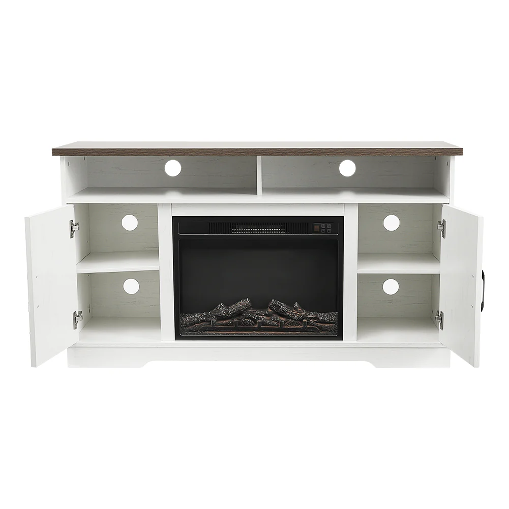 Recessed Electric Fireplace TV Stand With Timer And Remote - Image 5