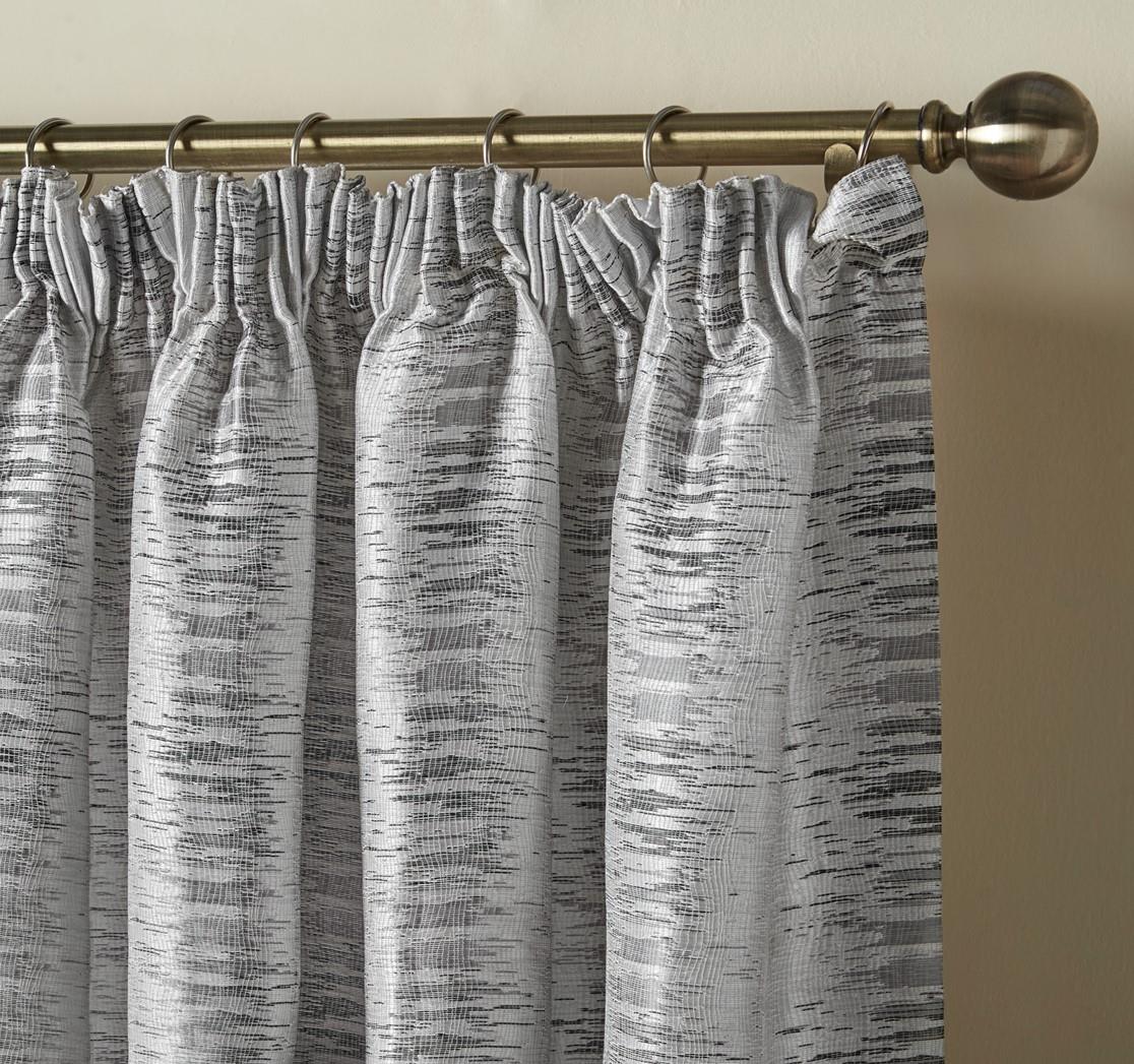 Reflections Jacquard Lined Pencil Pleat Taped Top Curtains