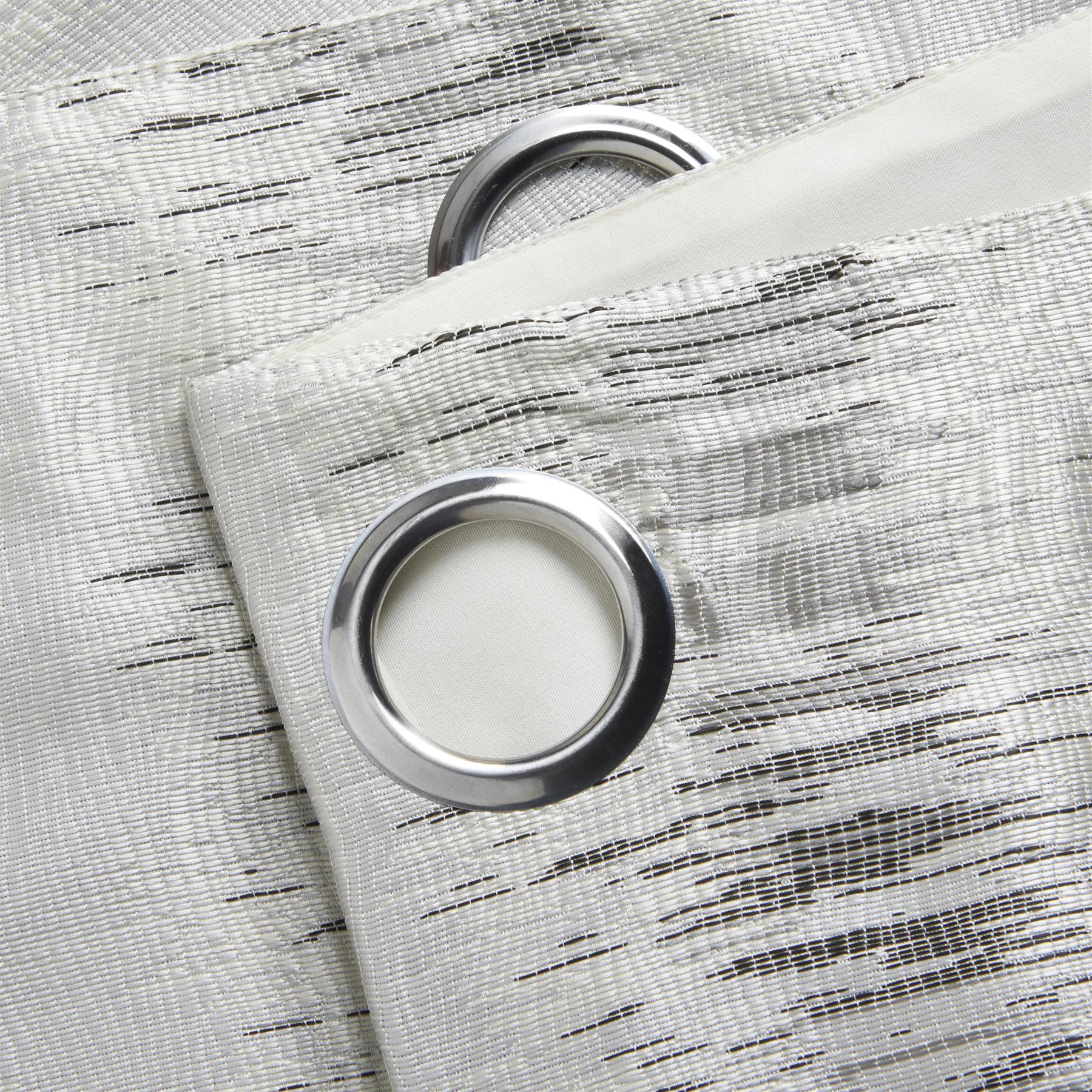 Reflections Jacquard Lined Ring Top Curtains