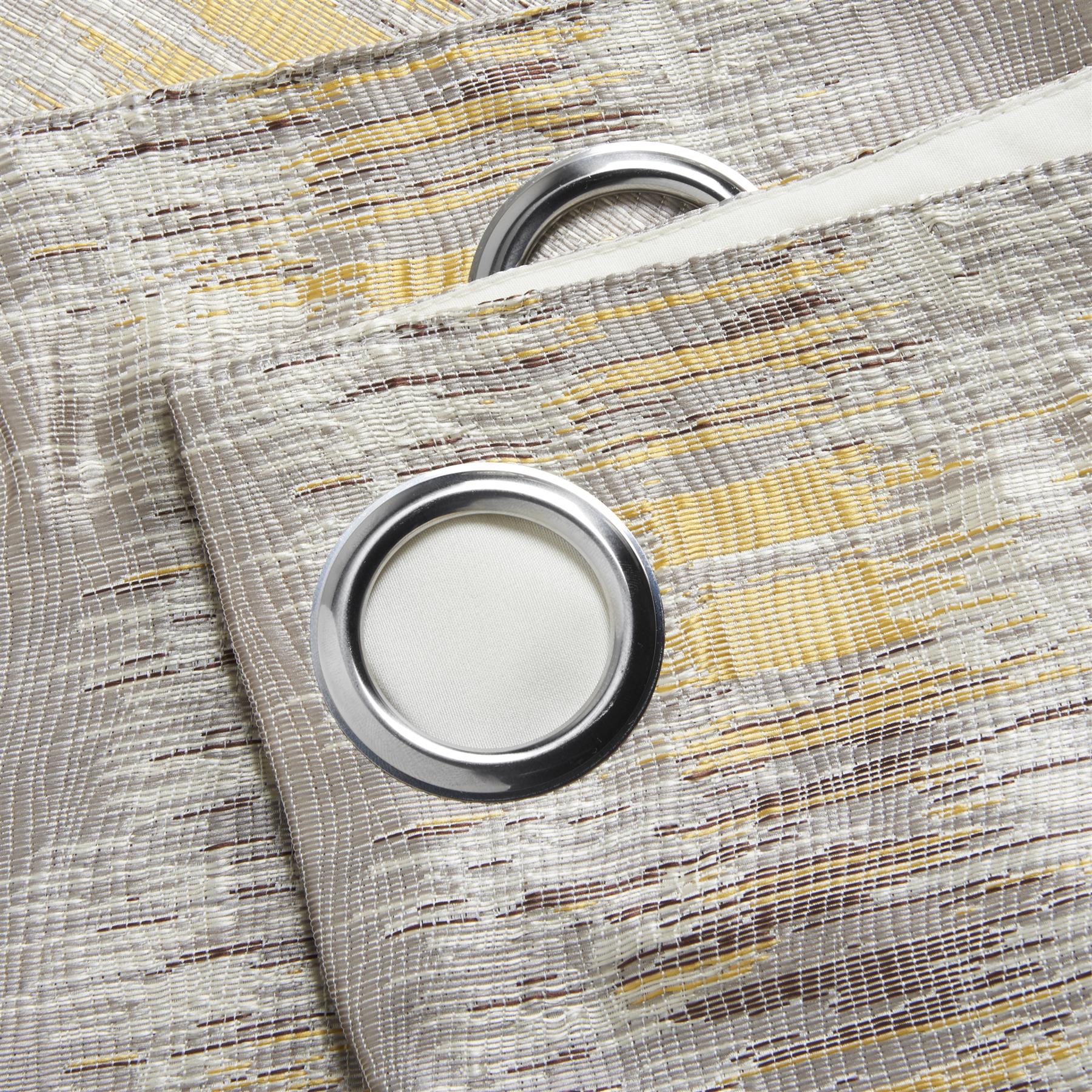Reflections Jacquard Lined Ring Top Curtains - Image 2