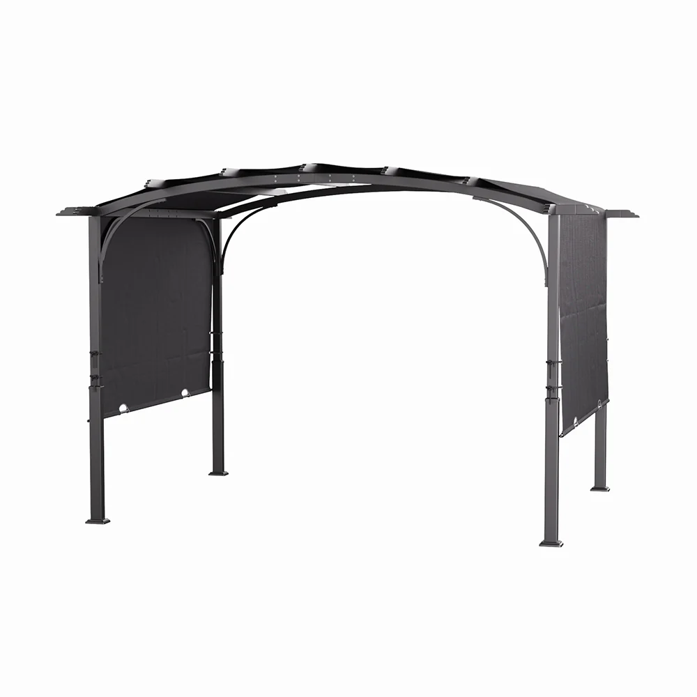 Retractable Arc-Shaped Steel Pergola - Image 4
