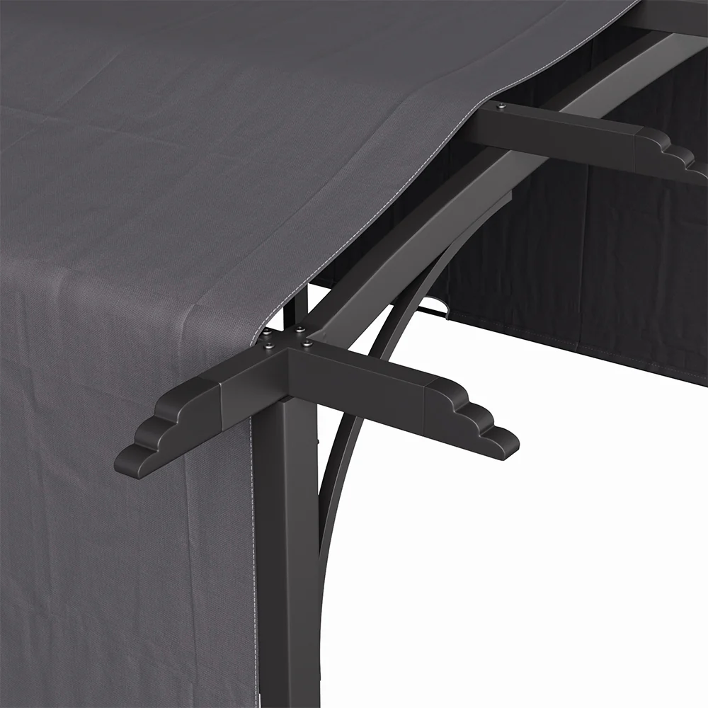 Retractable Arc-Shaped Steel Pergola - Image 6