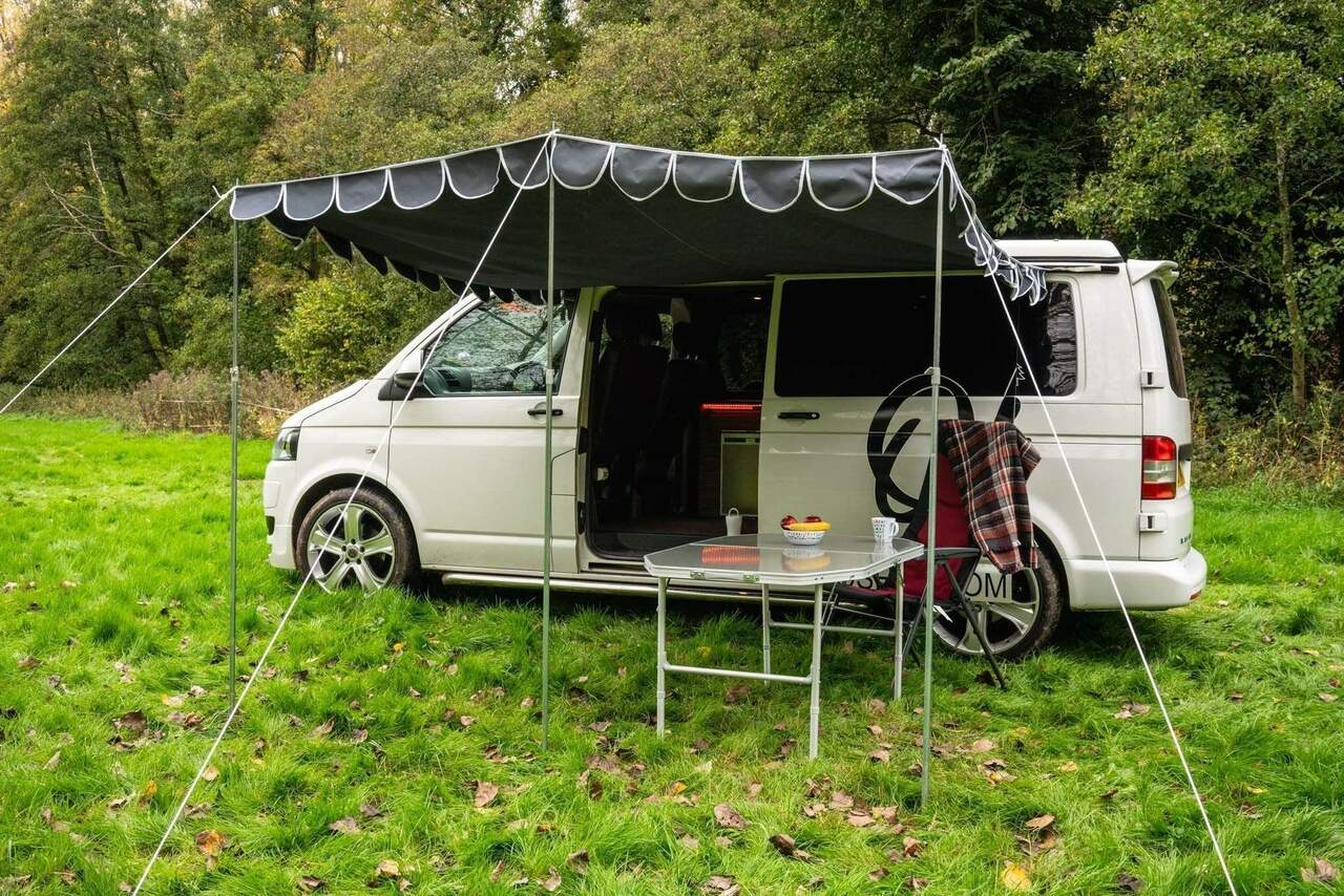 Retro Campervan Shade Canopy - Charcoal - Image 3