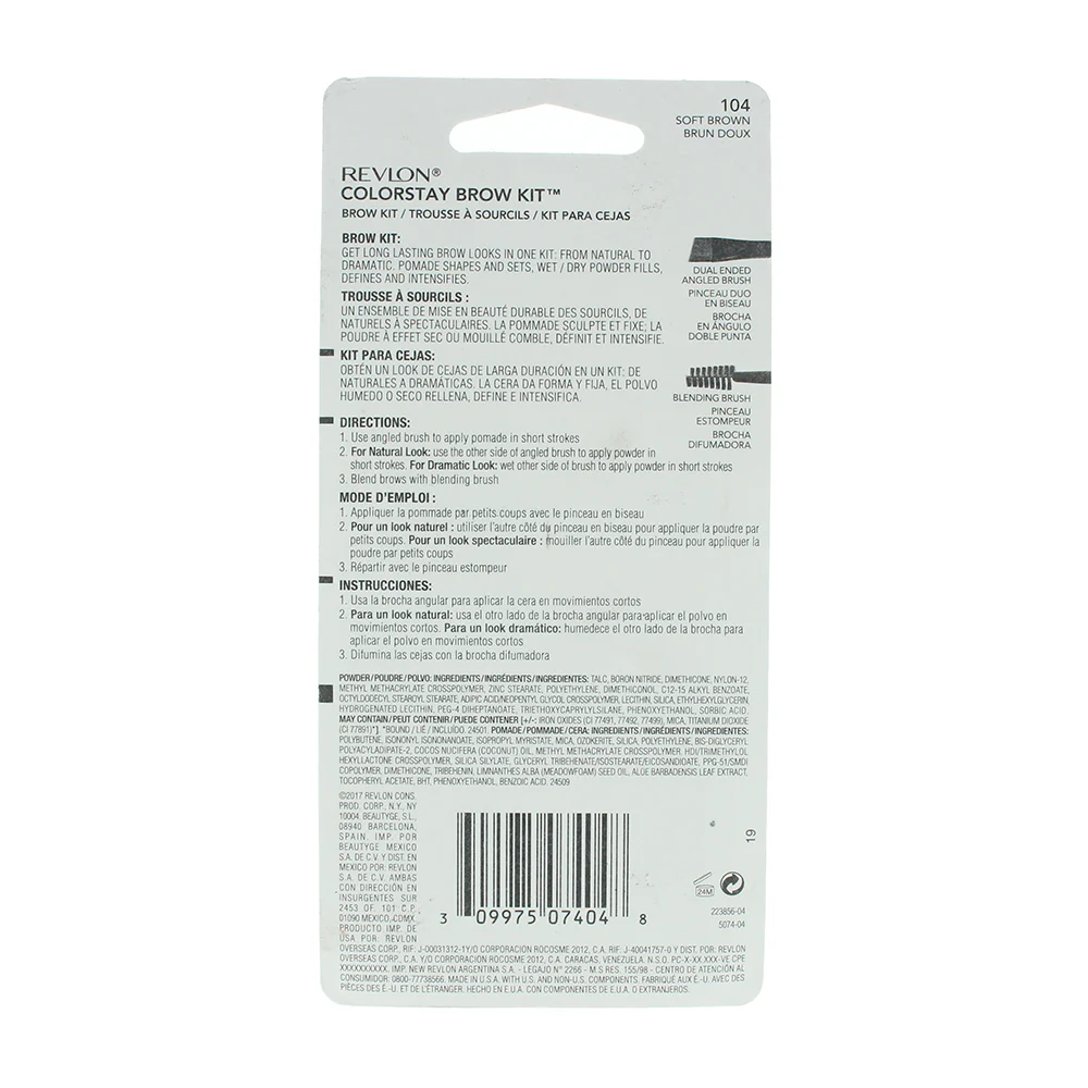 Revlon Colorstay 104 Soft Brown Brow Kit 1.1g - Image 2