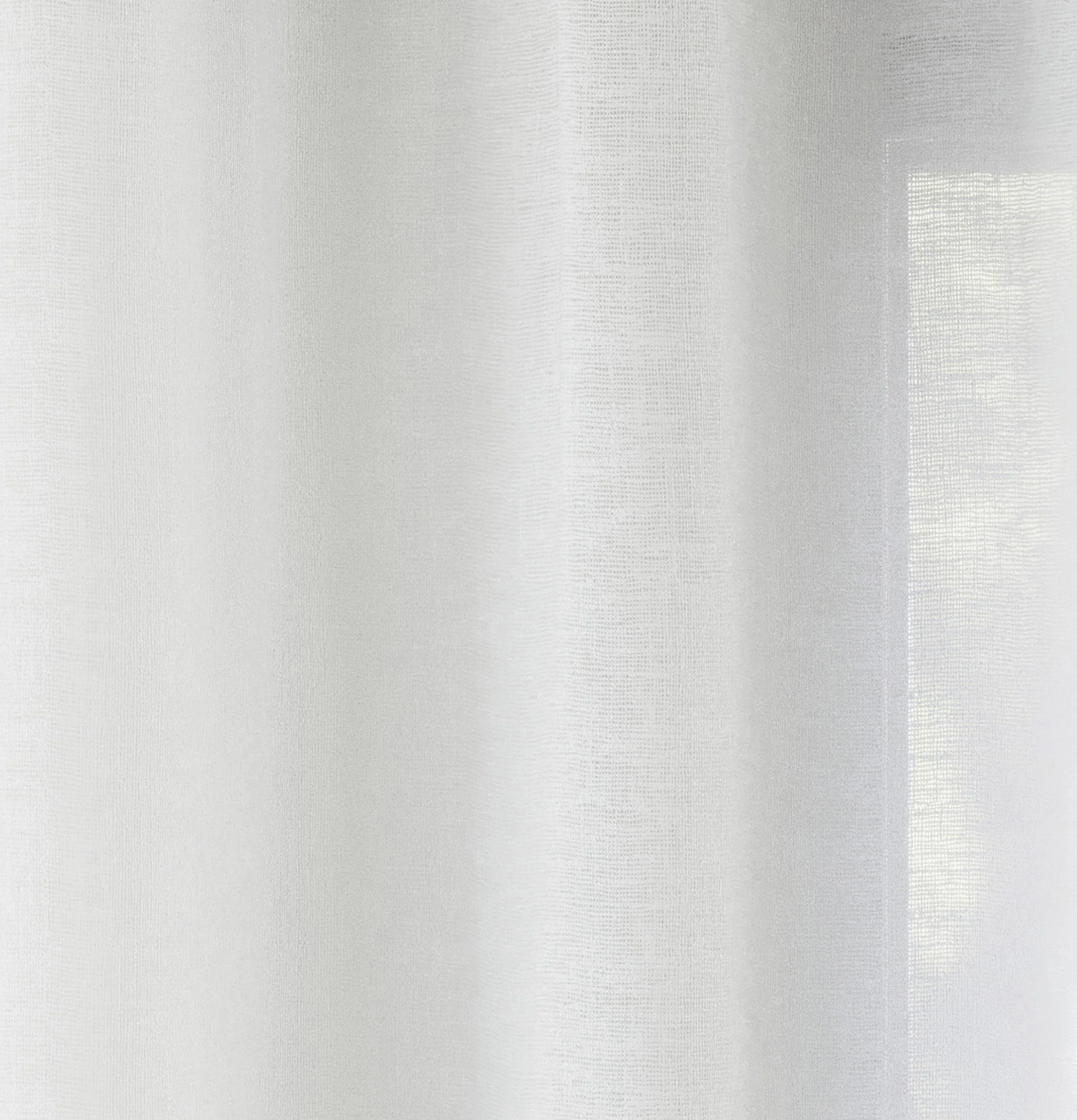 Rhodes White Linen-Look Sheer Voile Panels Pair - Image 3
