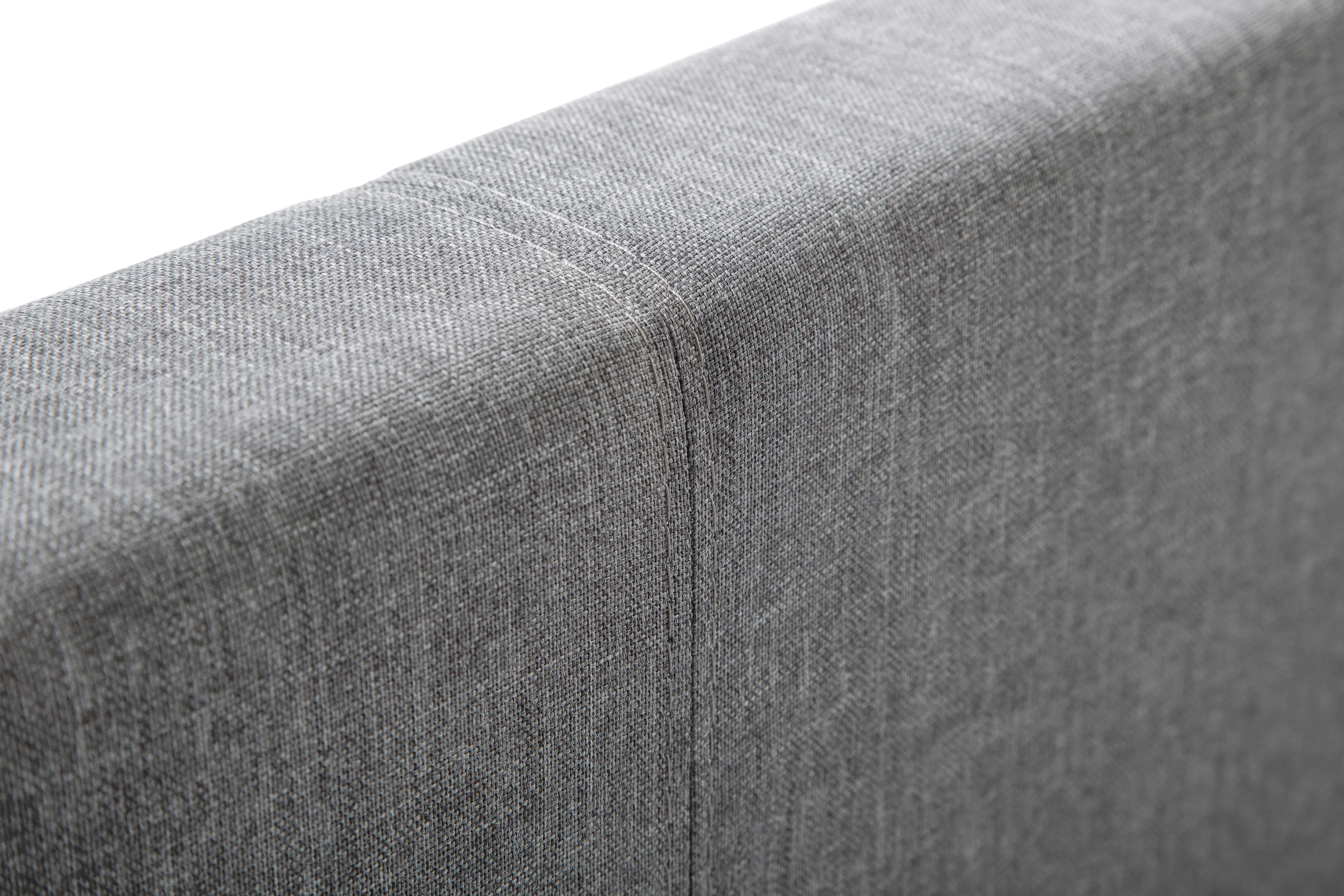 Rialto 135cm Double Bed - Light Grey - Image 2