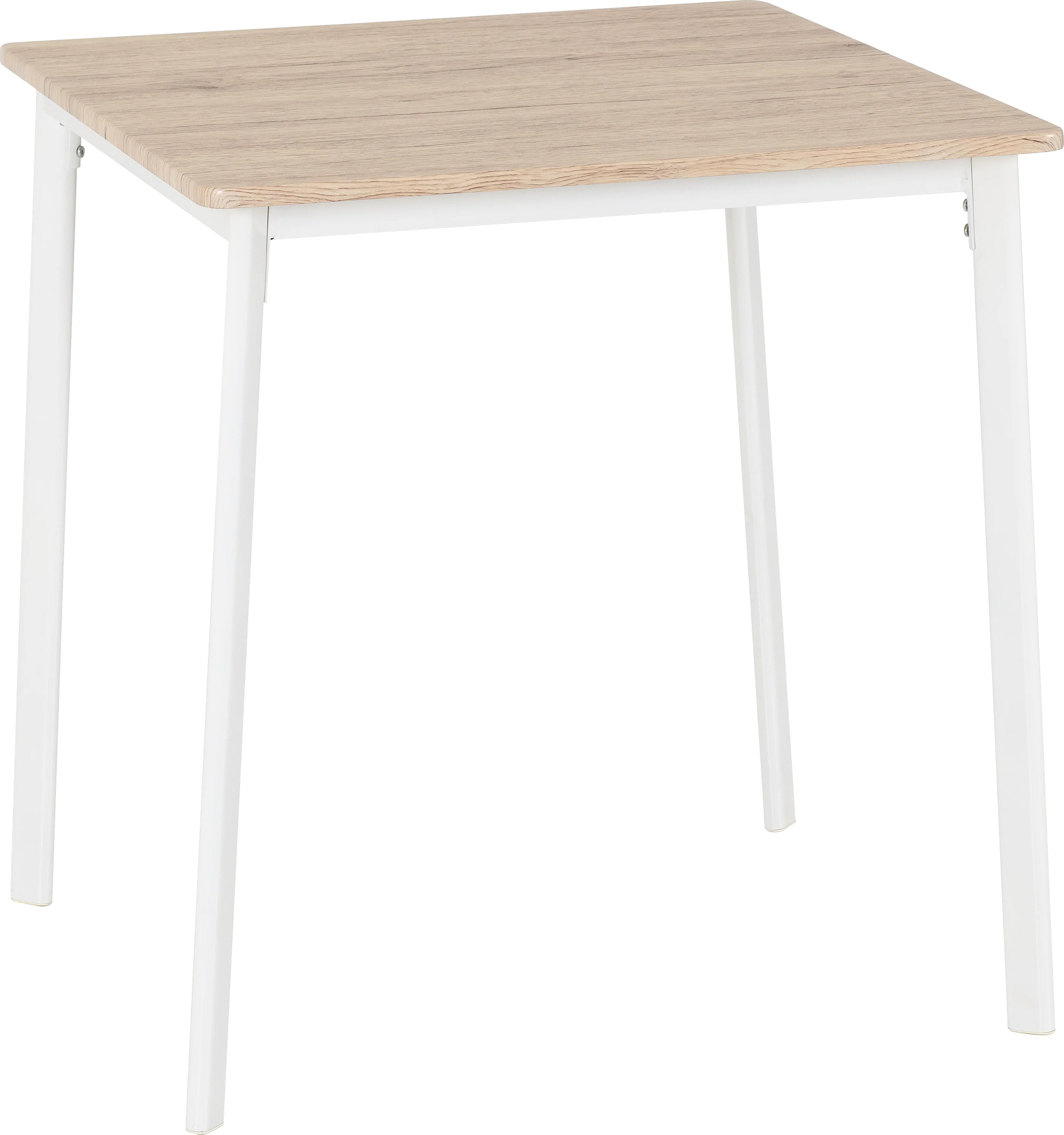 RILEY SMALL DINING SET - WHITE/LIGHT OAK EFFECT VENEER - Image 3