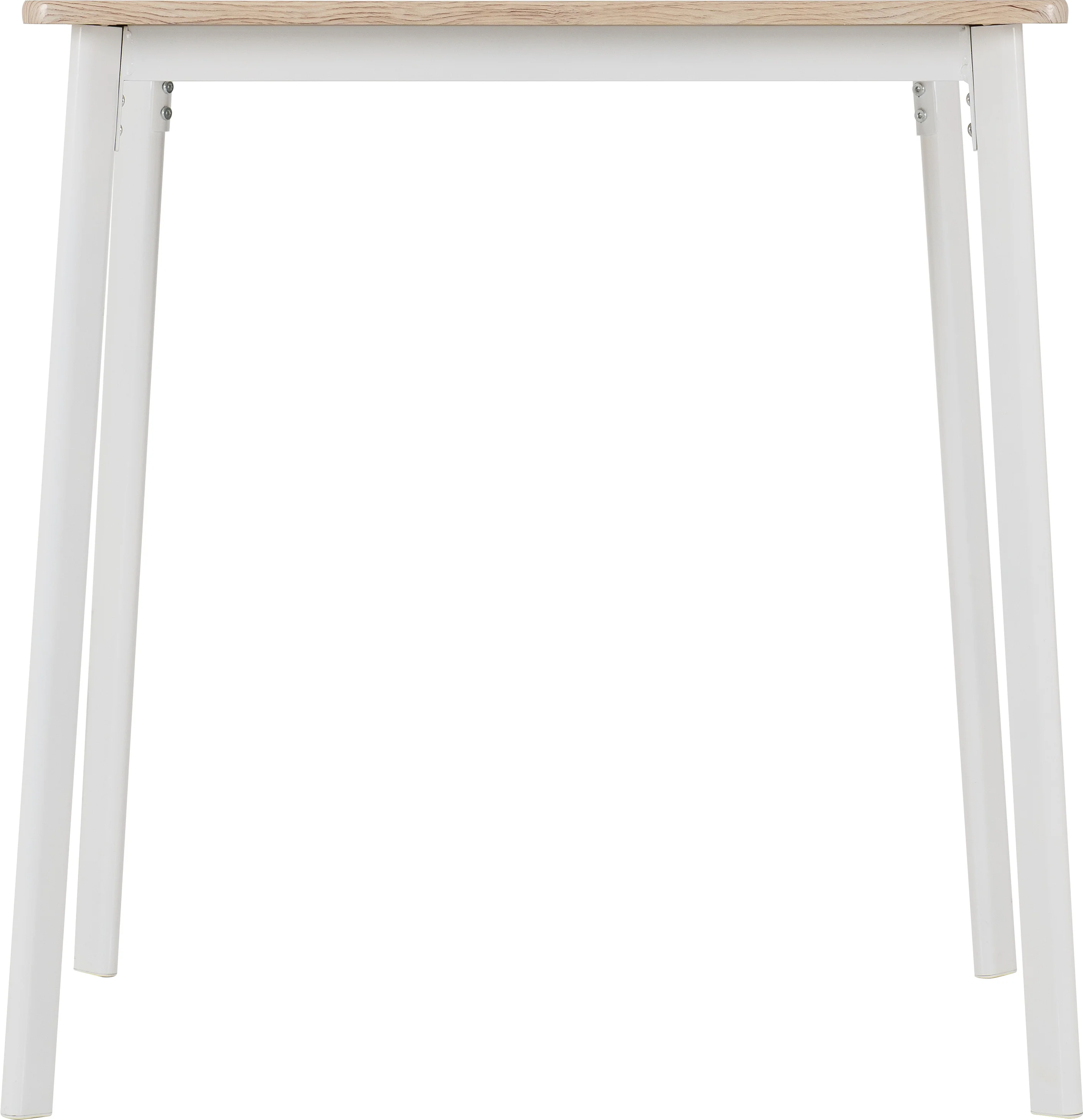 RILEY SMALL DINING SET - WHITE/LIGHT OAK EFFECT VENEER - Image 4