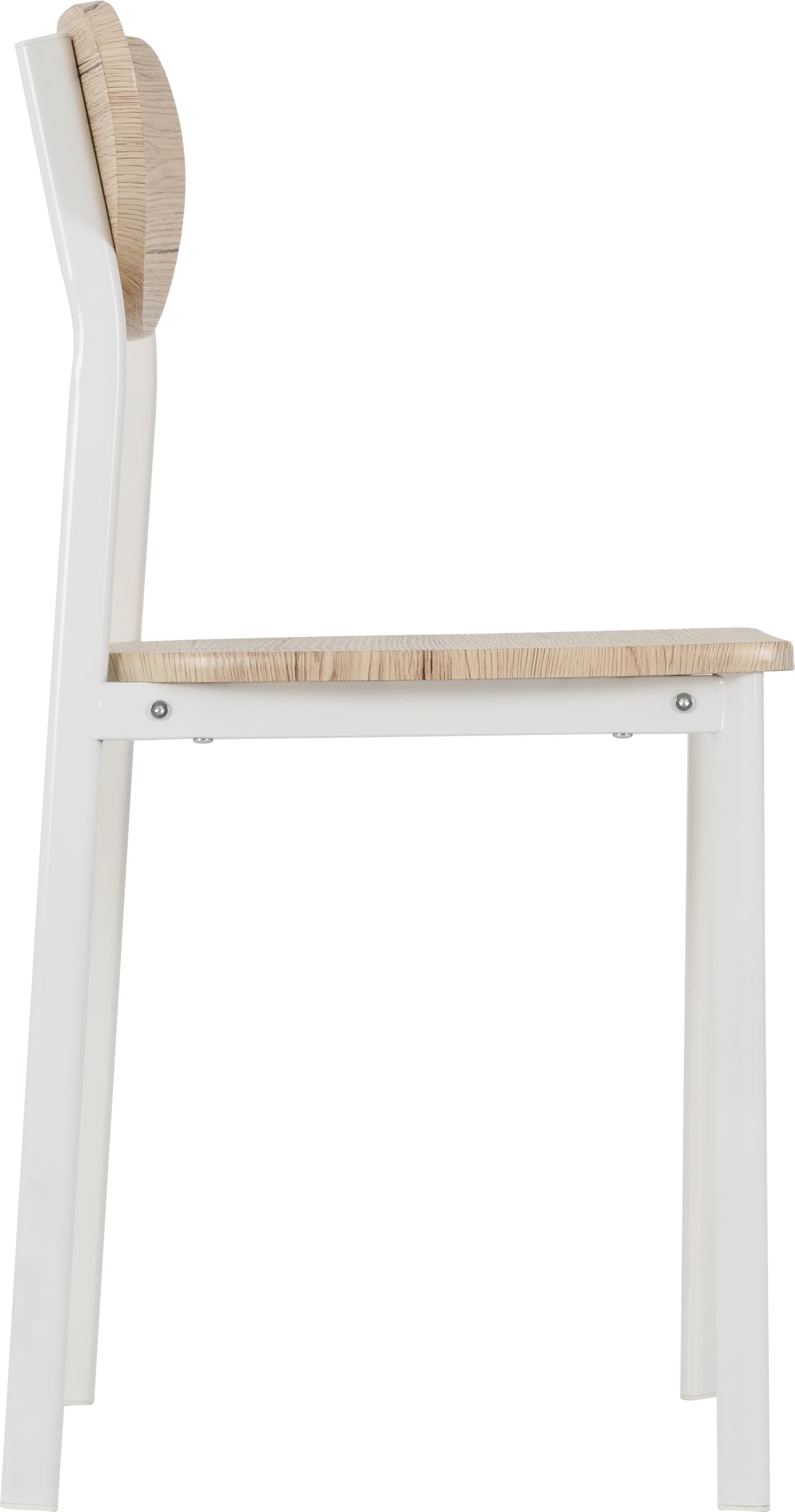 RILEY SMALL DINING SET - WHITE/LIGHT OAK EFFECT VENEER - Image 7