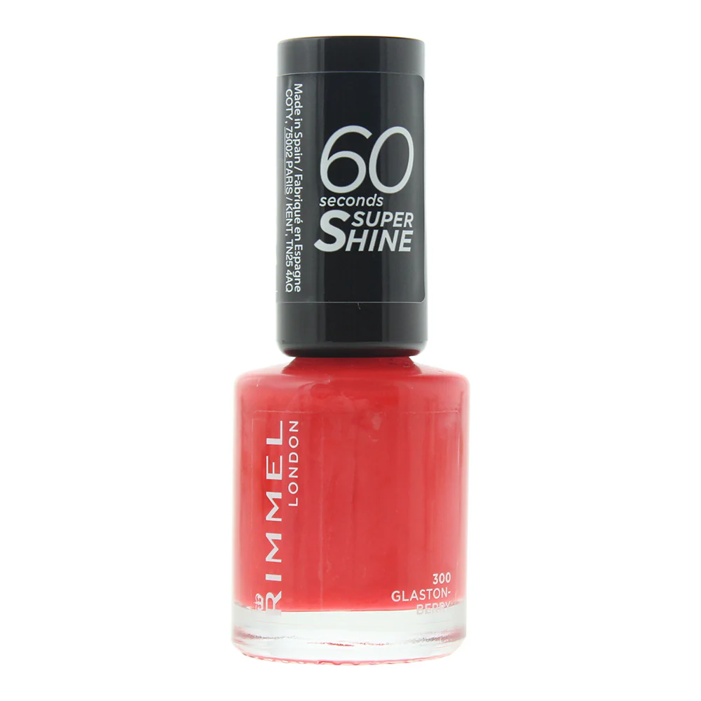 Rimmel 60 Seconds Rita Ora 300 Glaston Berry Nail Polish 8ml