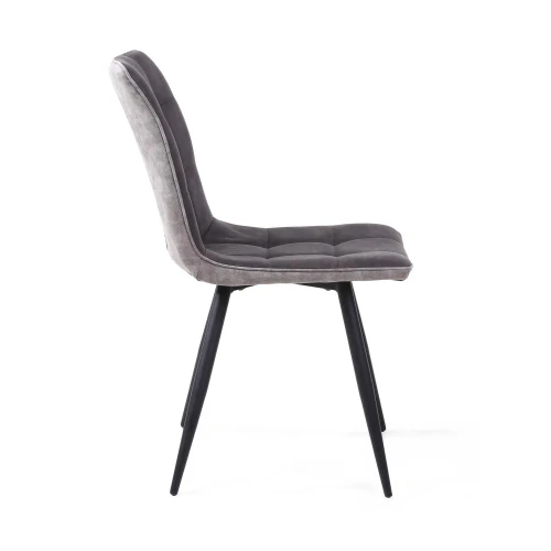 Rodeo Suede Effect Dark Grey Dining Chair - Image 10