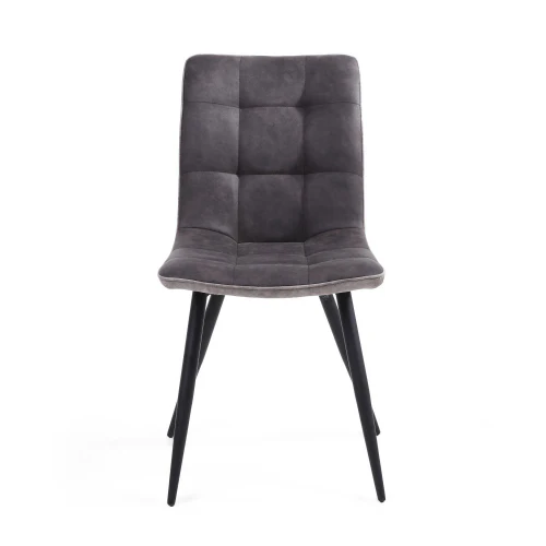 Rodeo Suede Effect Dark Grey Dining Chair - Image 11