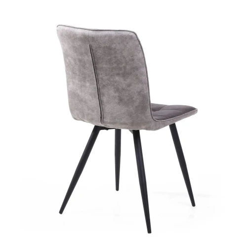 Rodeo Suede Effect Dark Grey Dining Chair - Image 2